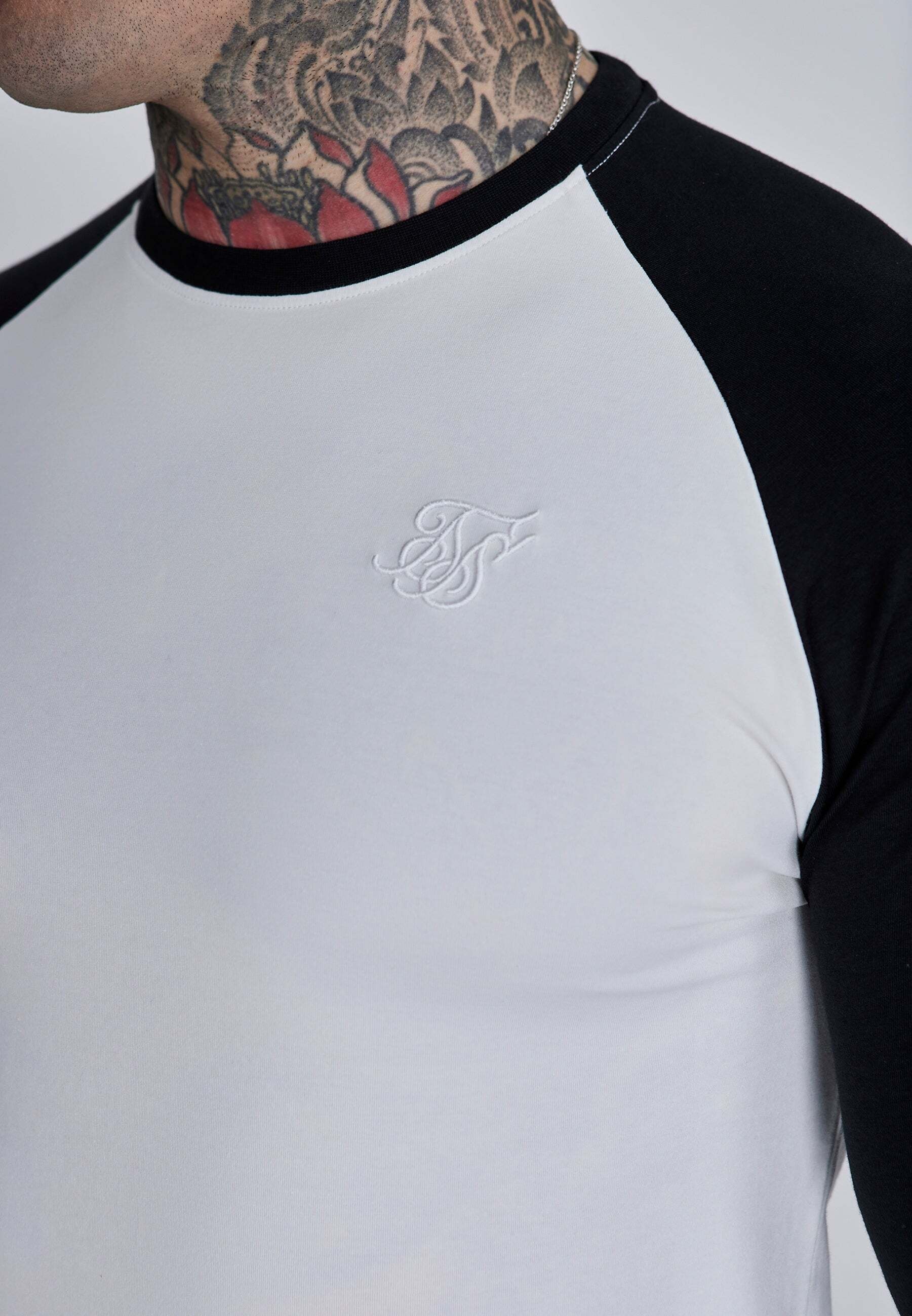 Siksilk Langarmshirt »Siksilk Langarmshirt Muscle Fit T-Shirt«