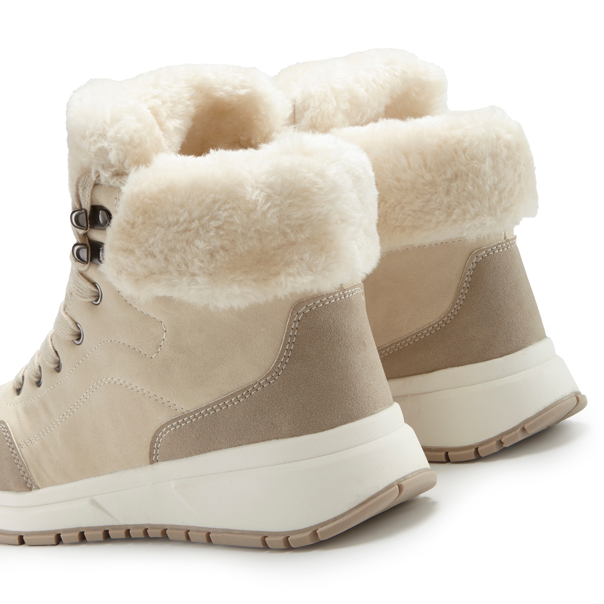 LASCANA Bottes d'hiver »High Top Sneaker, Schnürschuh, Boots, Stiefelette«  aus wasserabweisendem Material mit Warmfutter VEGAN