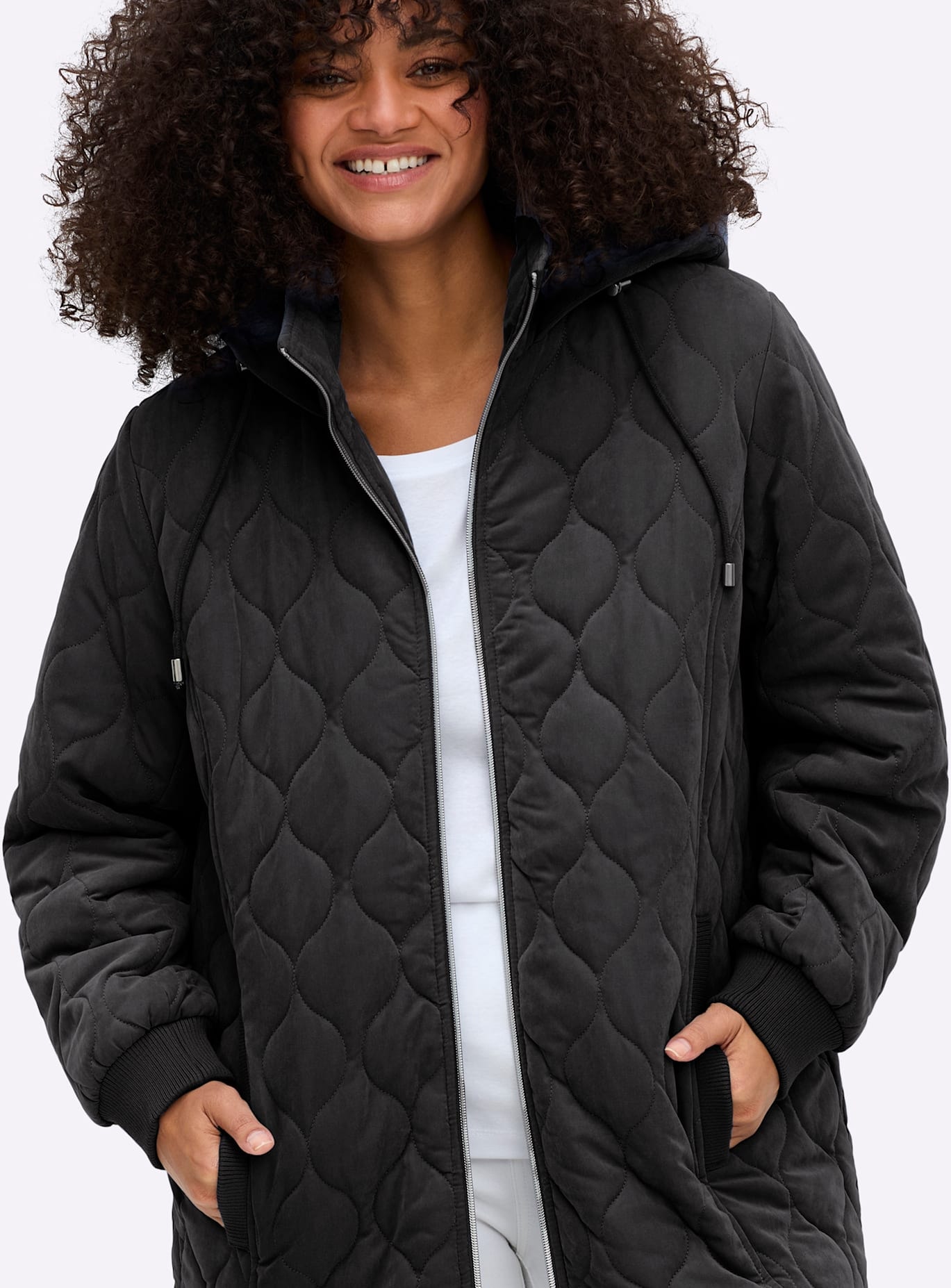 Sheego Blouson avec capuche