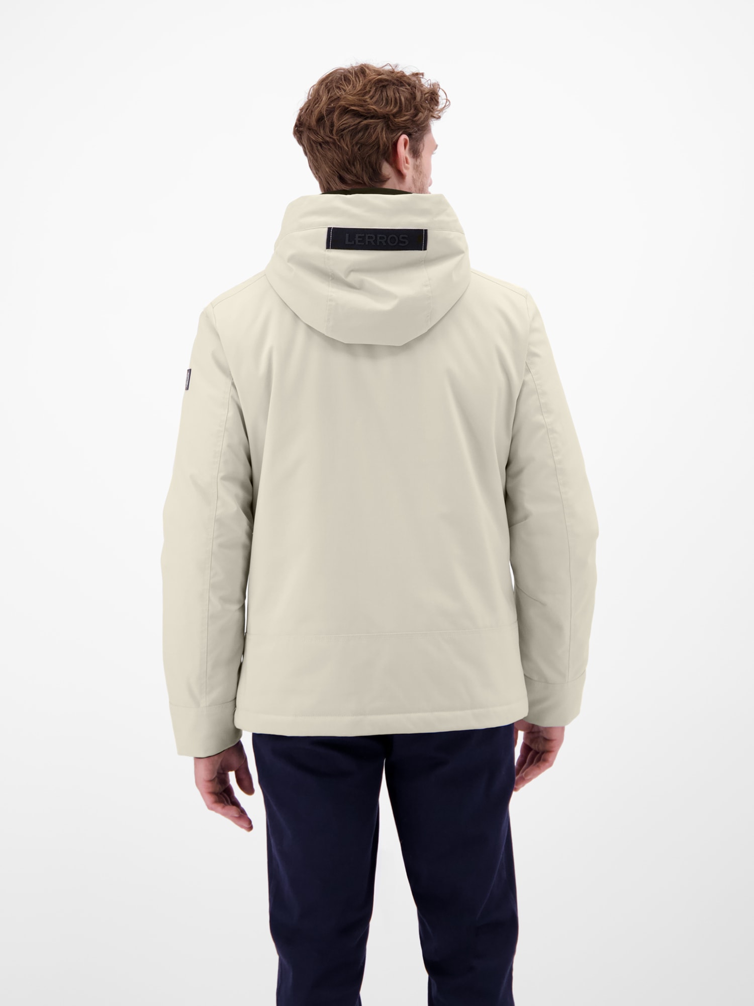 LERROS Veste d'extérieur »LERROS Herren Blouson in Stukturoptik« mit Kapuze Wasser- und windabweisend