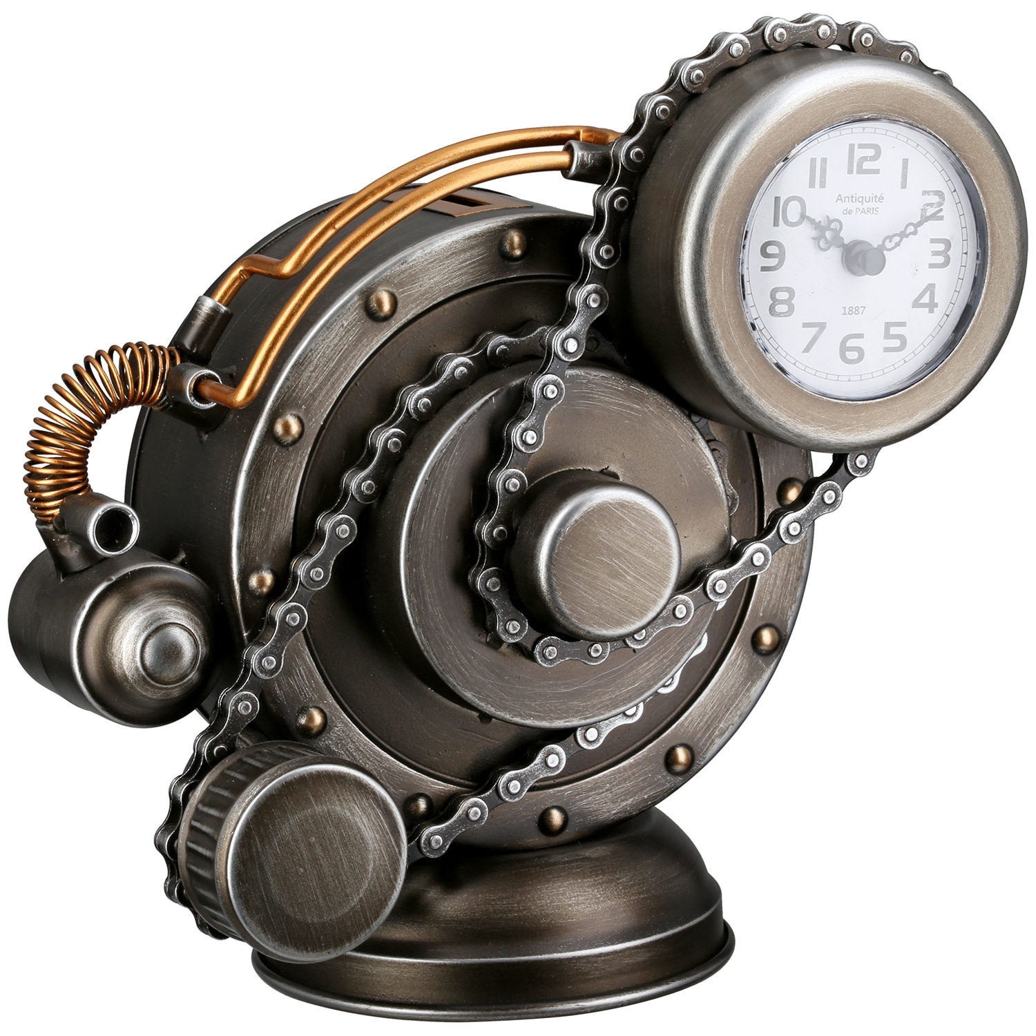 Casablanca by Gilde Tischuhr »Tischuhr/Spardose rund Cada silberfarben H. 25 cm«