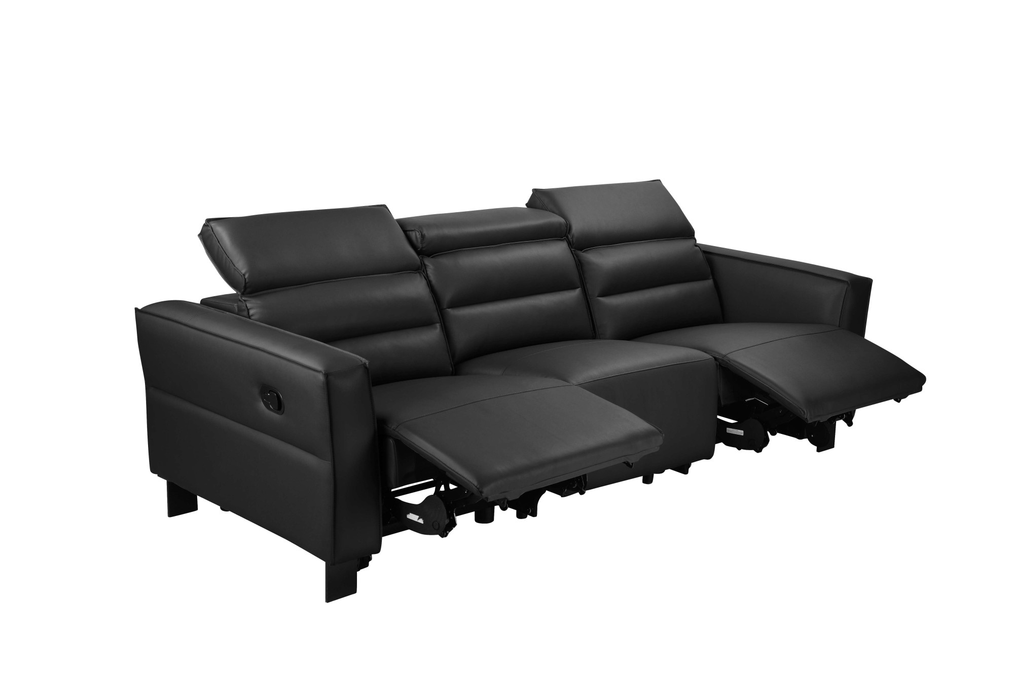 Home affaire 3-Sitzer »Carpari, 224cm, manuelle od. elektrische Relaxfunktion in 2 Sitzen« mit USB-A/C, Kopfteilverstellung, Echtleder, Kunstleder, Webstoff