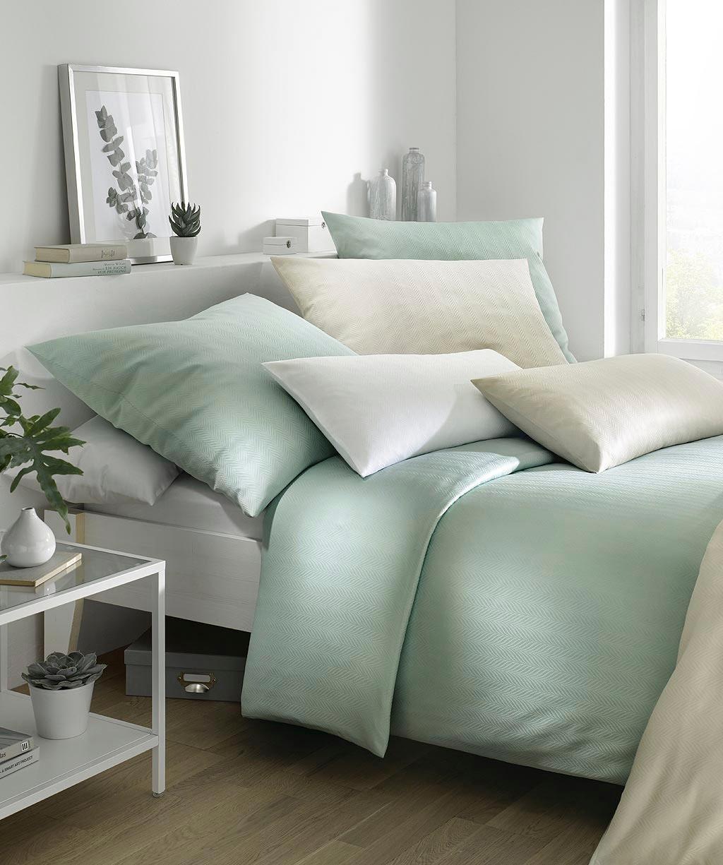 fleuresse Linge de lit »Jade« 2 cuis mit dezentem Muster