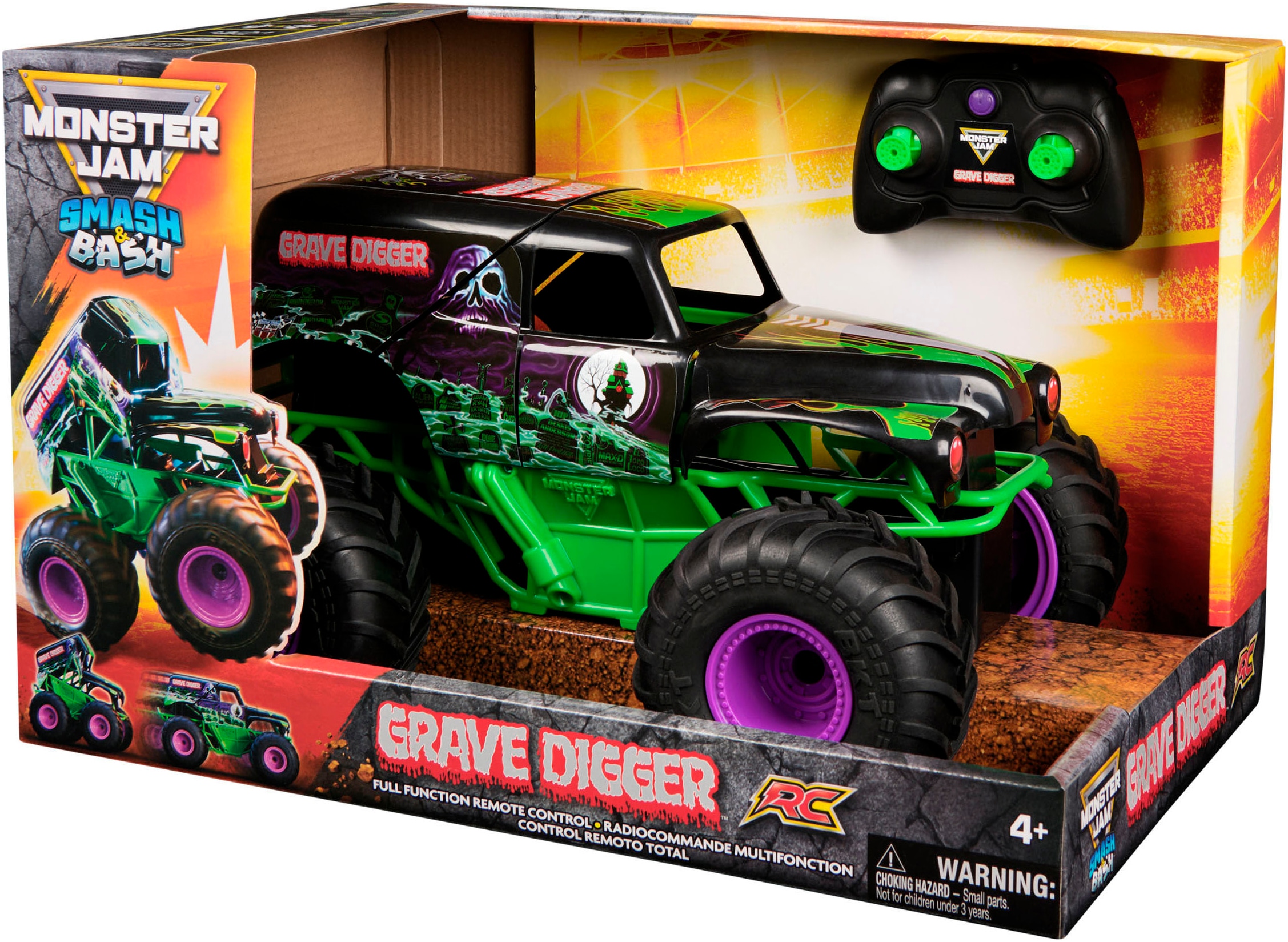 Spin Master RC-Monstertruck »Monster Jam - Smash 'n Bash Grave Digger«