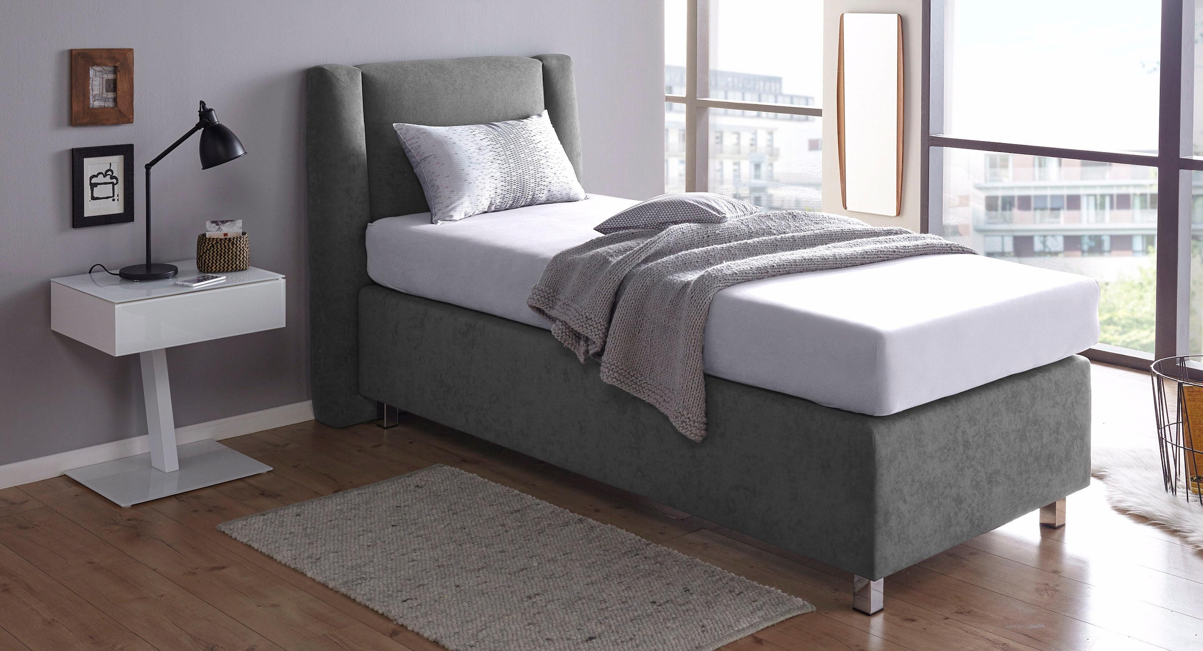 Westfalia Schlafkomfort Lit boxspring inkl. Zierkissen