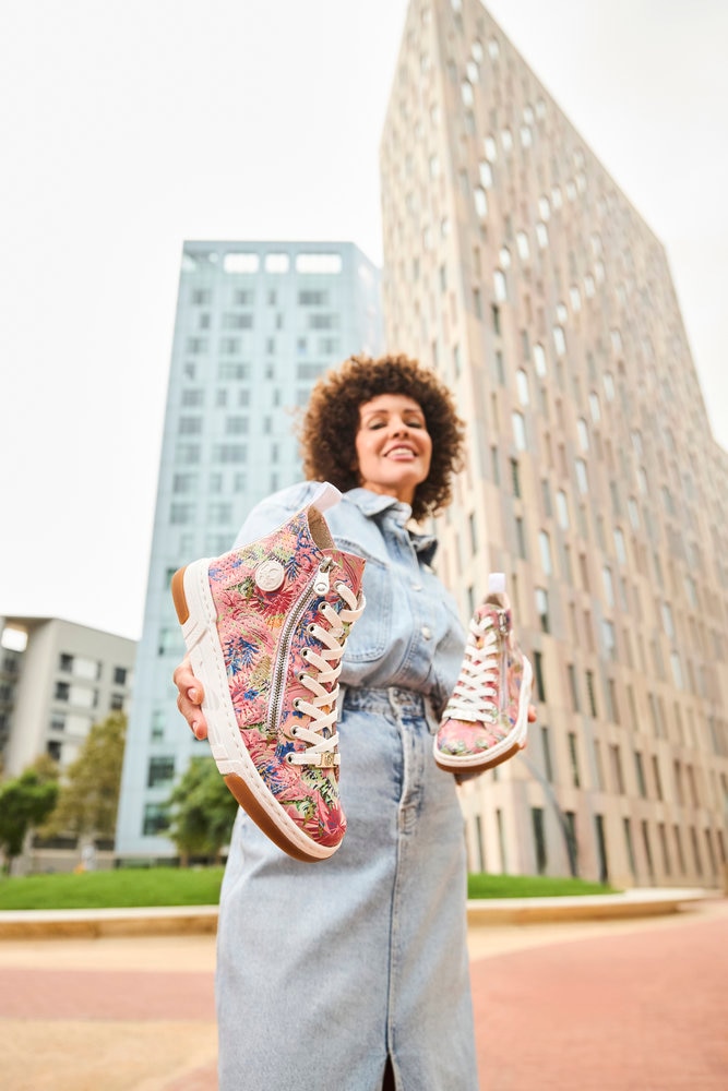 Rieker Sneakers  High Top-Sneaker, Freizeitschuh, Schnürschuh mit Plateausohle