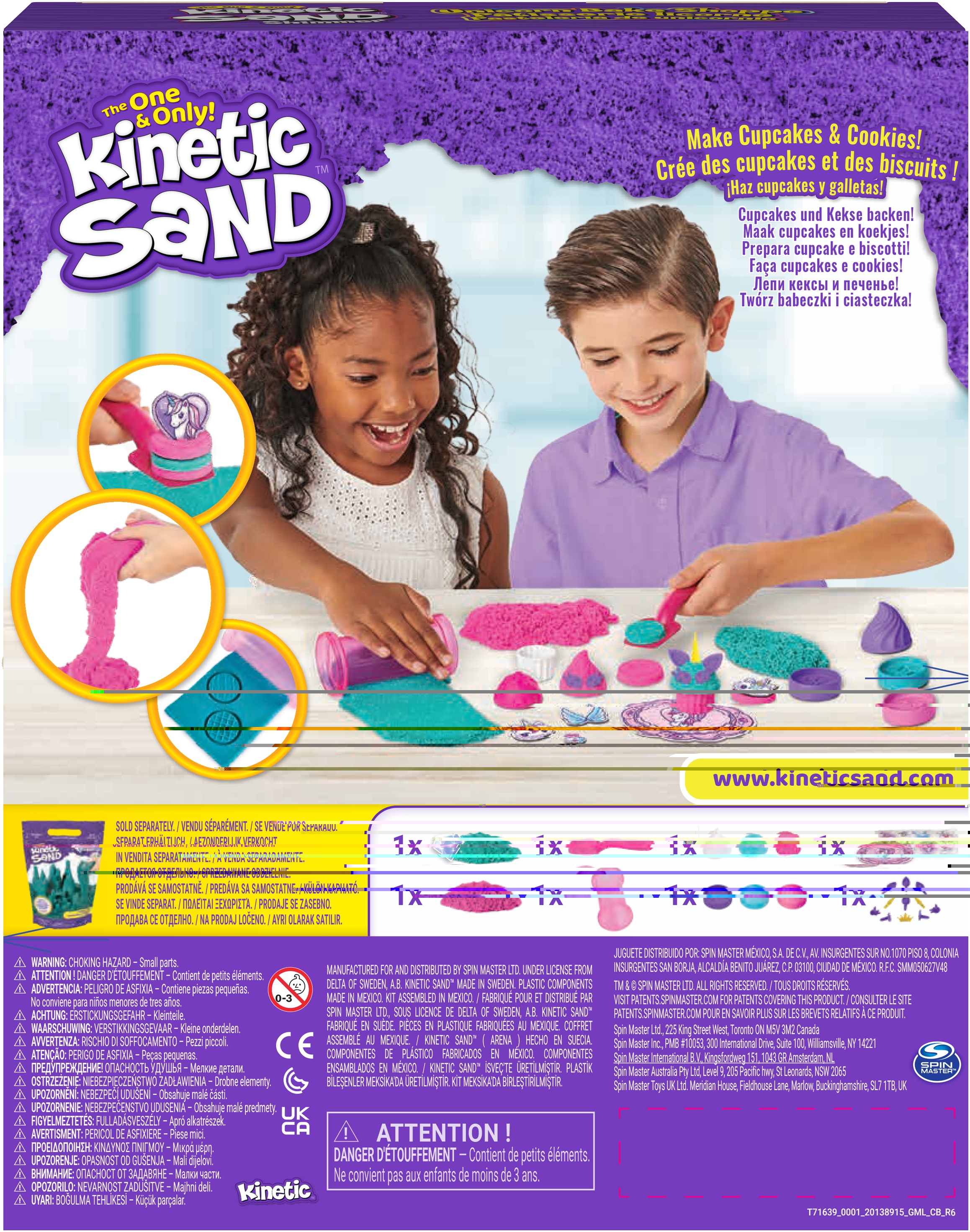 Spin Master Set créatif »Kinetic Sand - Unicorn Bake Shoppe 454 g«