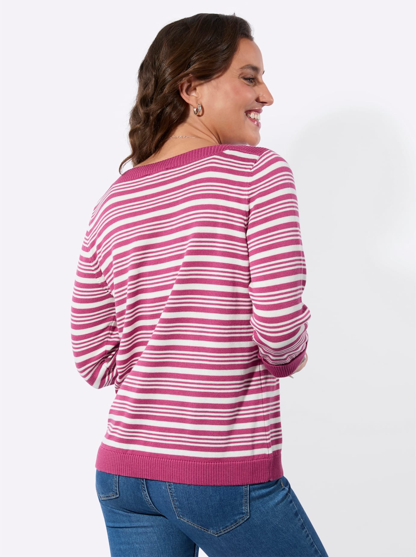 Casual Looks 3/4 Arm-Pullover »Ringel-Pullover«