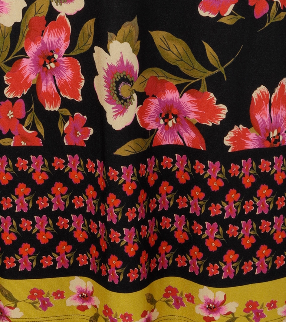 Aniston SELECTED Mini-robe mit aufgedruckter Bordüre; leicht taillliert