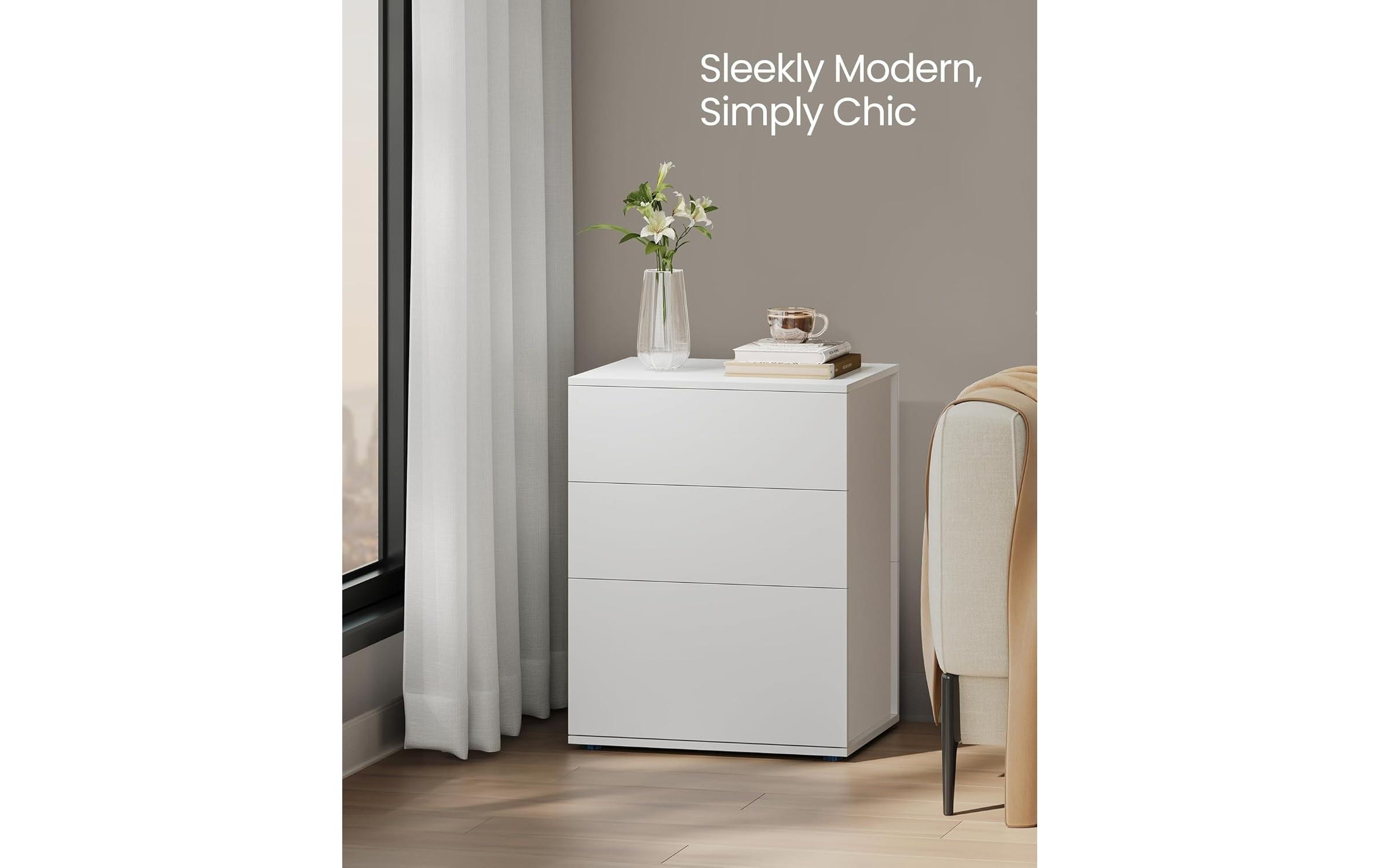 SONGMICS Nachttisch »mit 3 Schubladen 45 x 58.7 cm«