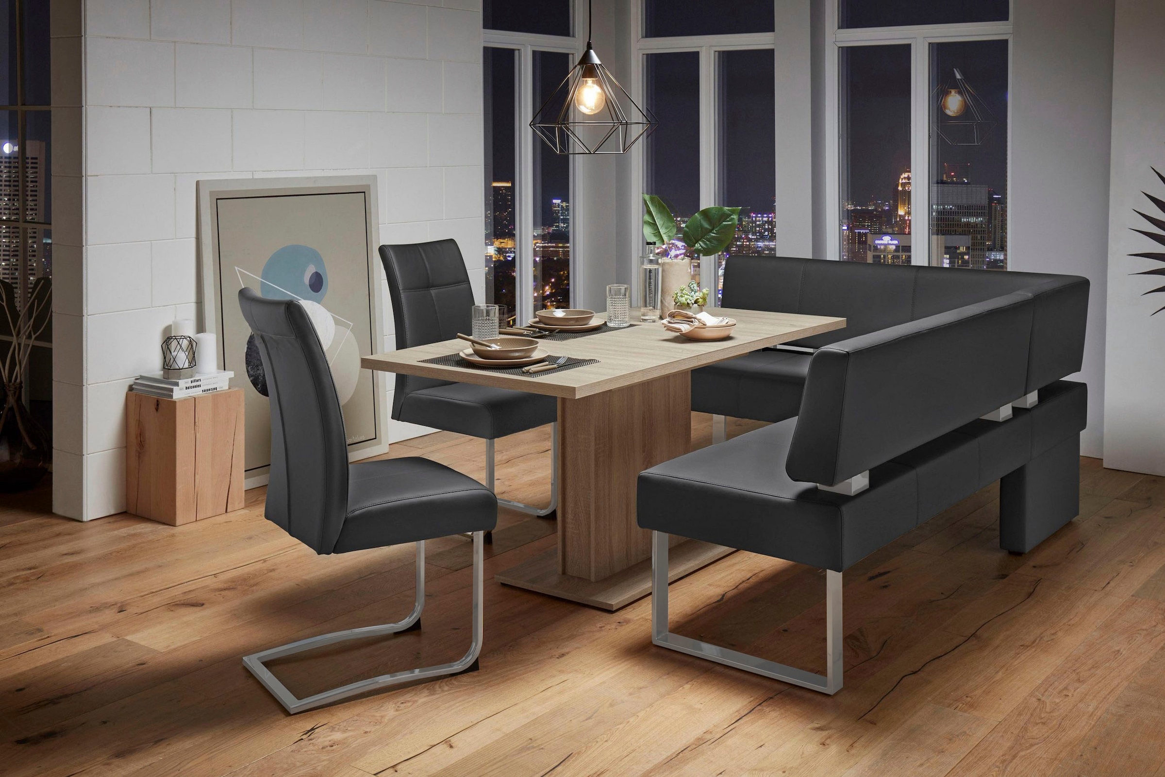 Home affaire Chaise cantilever »Rab« (Set) 2 cuisBezug in verschiedenen Qualitäten, maximale Belastbarkeit 120 kg