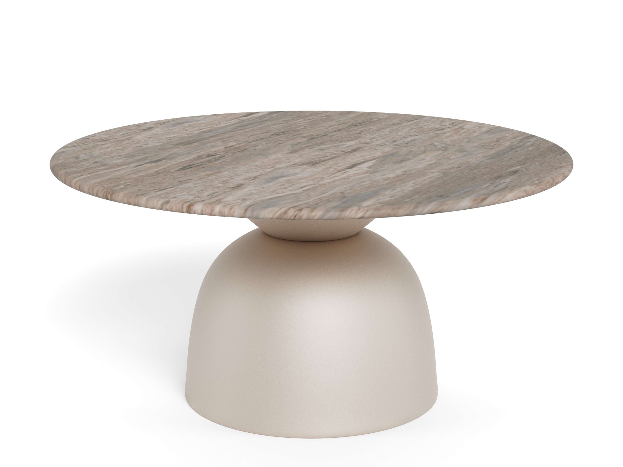 ACTONA GROUP Table basse »Ferrol, Tisch, Beistelltisch« gris, marbre, colonne, 80x42cm