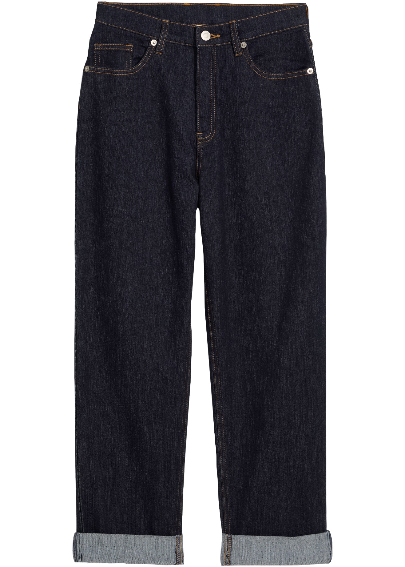 bonprix Jeans loose fit style baggy, avec ourlet retroussé, coupe décontractée