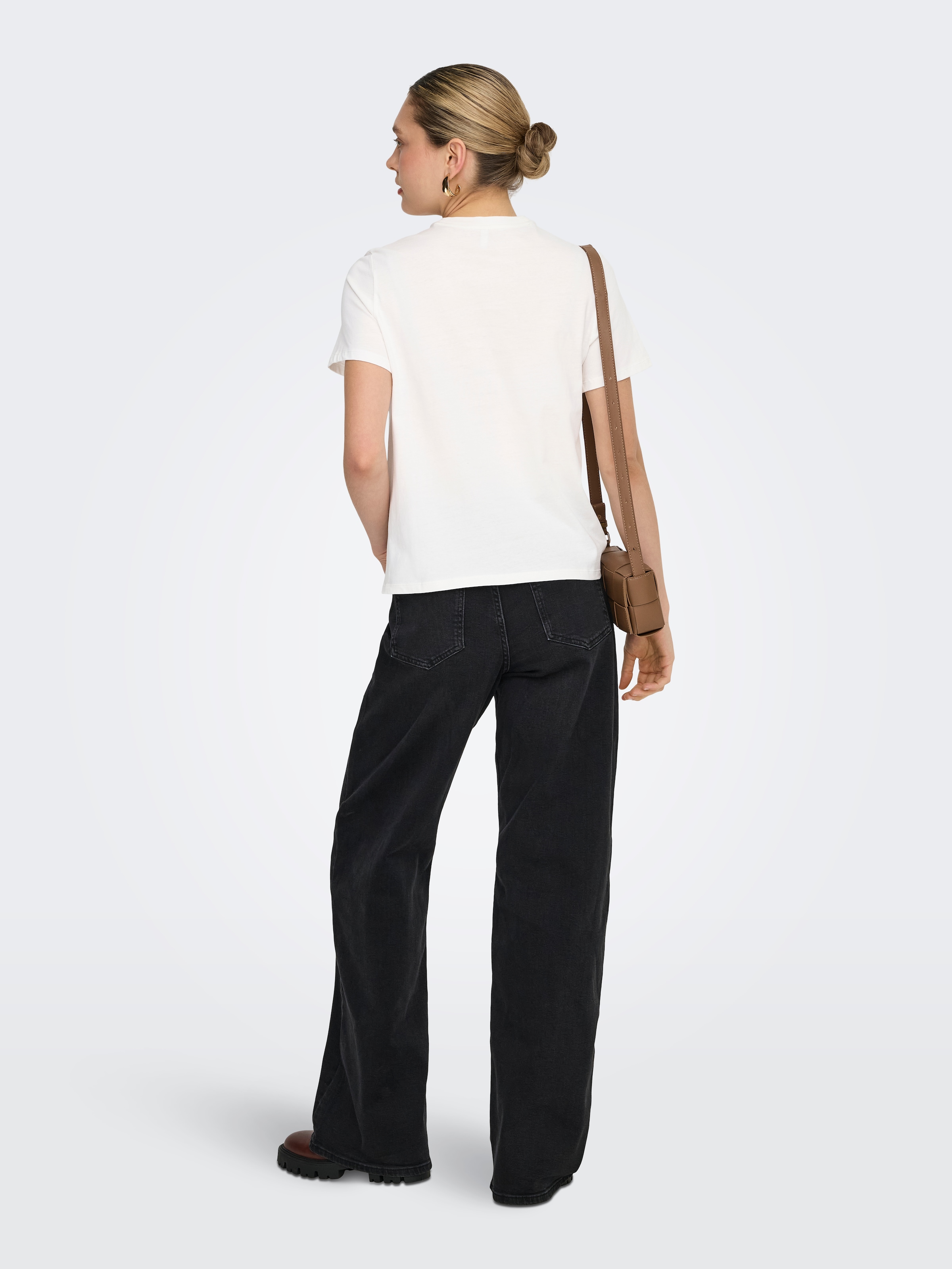 ONLY T-shirt à manches courtes »ONLAMBERDINE S/S PRINT TOP BOX JRS« Baumwolle, regular fit, Rundhals