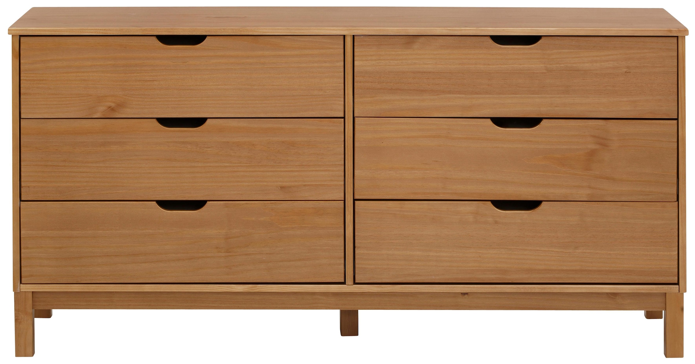 GOODproduct Kommode »Post« massives Kiefernholz, mit vielen Stauraummöglichkeiten, Breite 150 cm