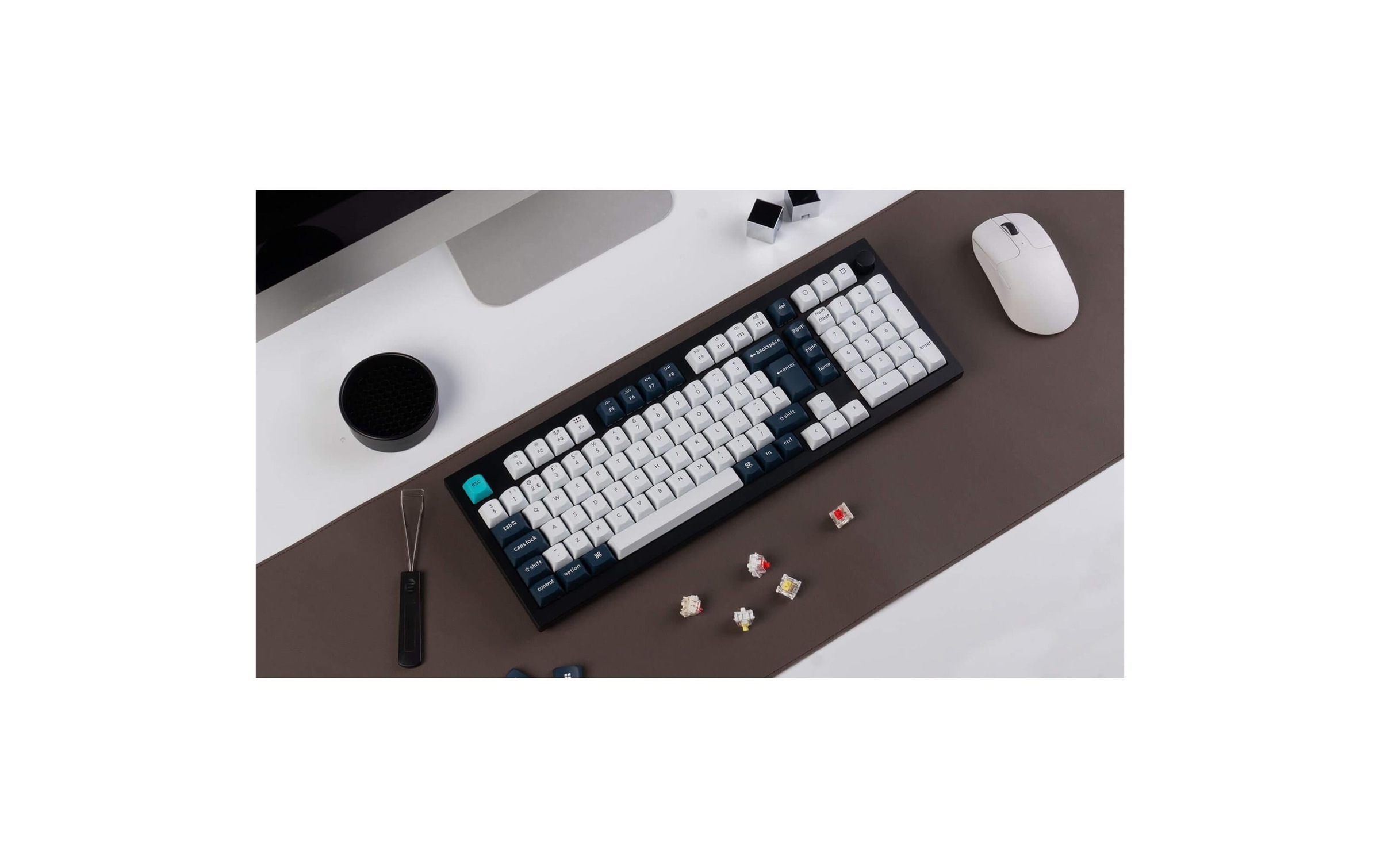   Clavier de jeu »Keychron Q5 Max Black QMK Red Switch« ()