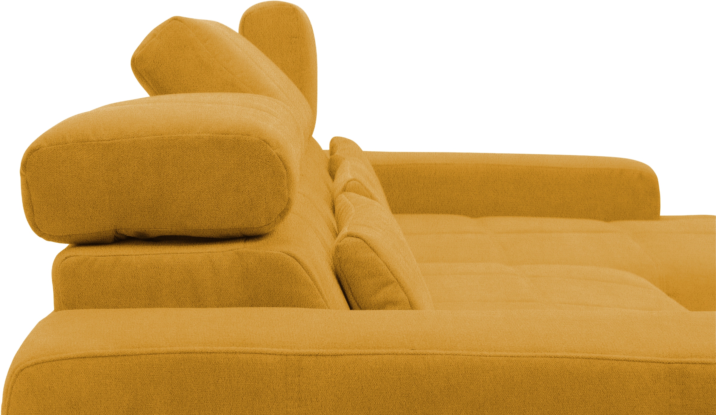 GOODproduct Wohnlandschaft »Ballerup 359 x 228 cm, auch mit verstellbarer Sitztiefe« Kopfteile verstellbar, aus pflegeleichtem, weichem Bezugsstoff, U-Form