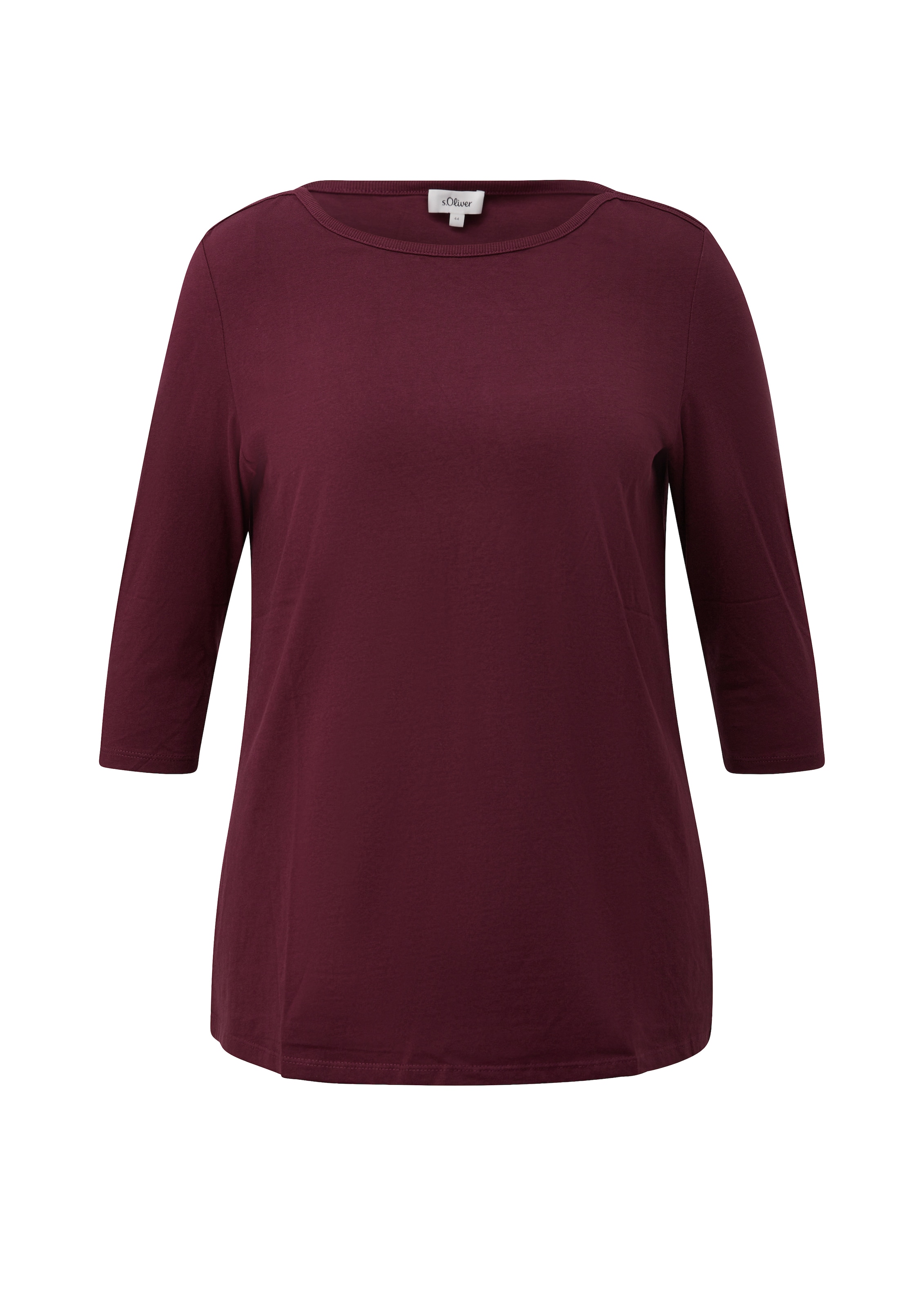 s.Oliver CURVE T-shirt à manches 3/4 avec encolure bateau / grandes tailles