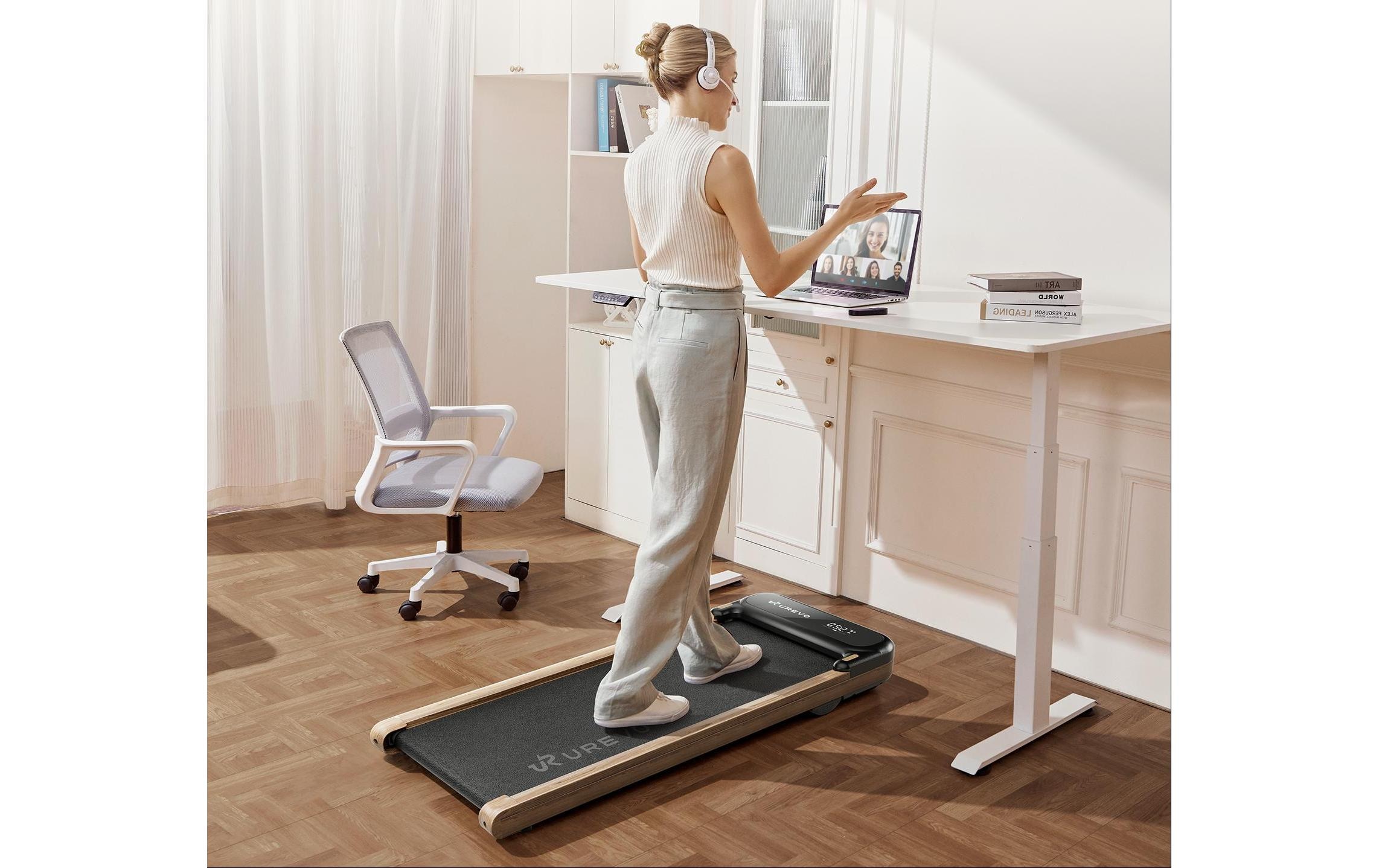   Tapis de course »Urevo SpaceWalk E4W« Messwerte: Schritte, Distanz, Geschwindigkeit, Kalorienverbrauch, Zeit