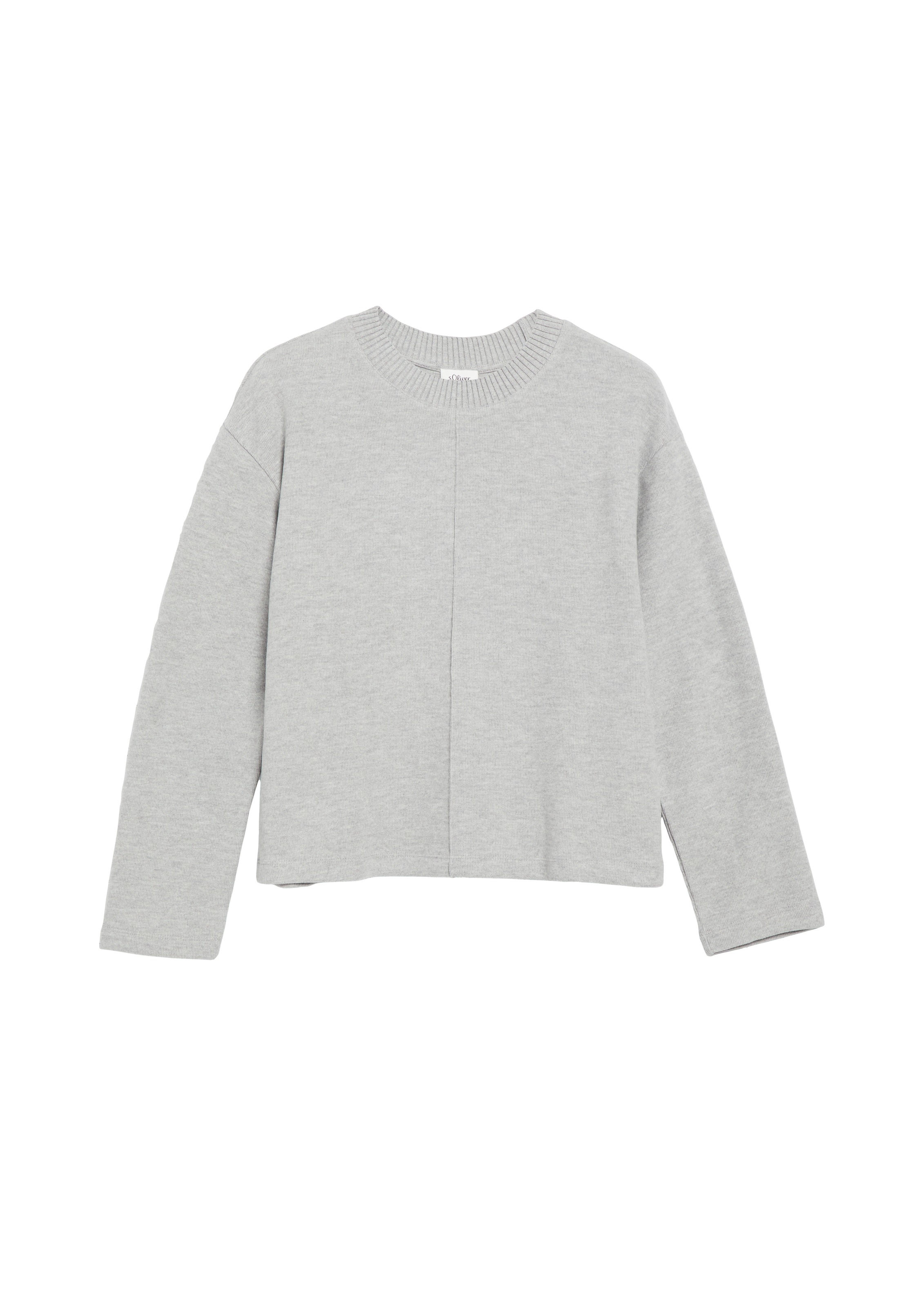s.Oliver Sweat-shirt , Coupe décontractée avec épaules tombantes
