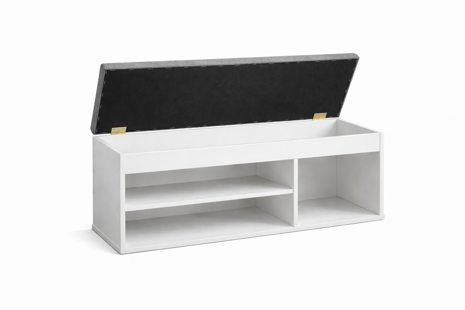 GOODproduct Schuhbank »Schuchschrank 100,  Schuhregal, Schuhtruhe, Schuhkommode, Sitzbank« Inkl. bequemem Sitzkissen mit Stauraum darunter