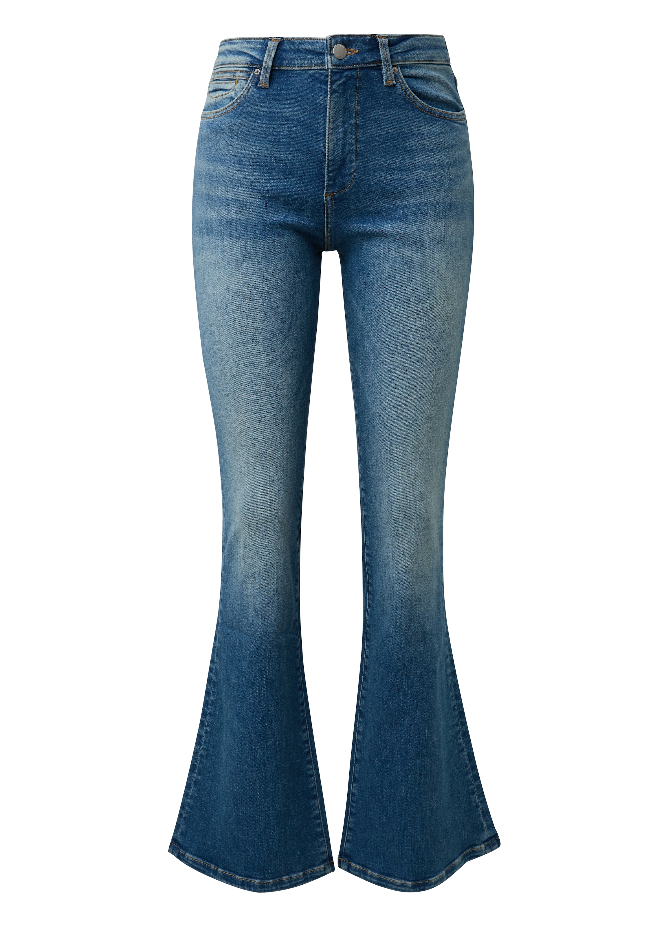QS Jeans à 5 poches avec patte d'éléphant et stretch