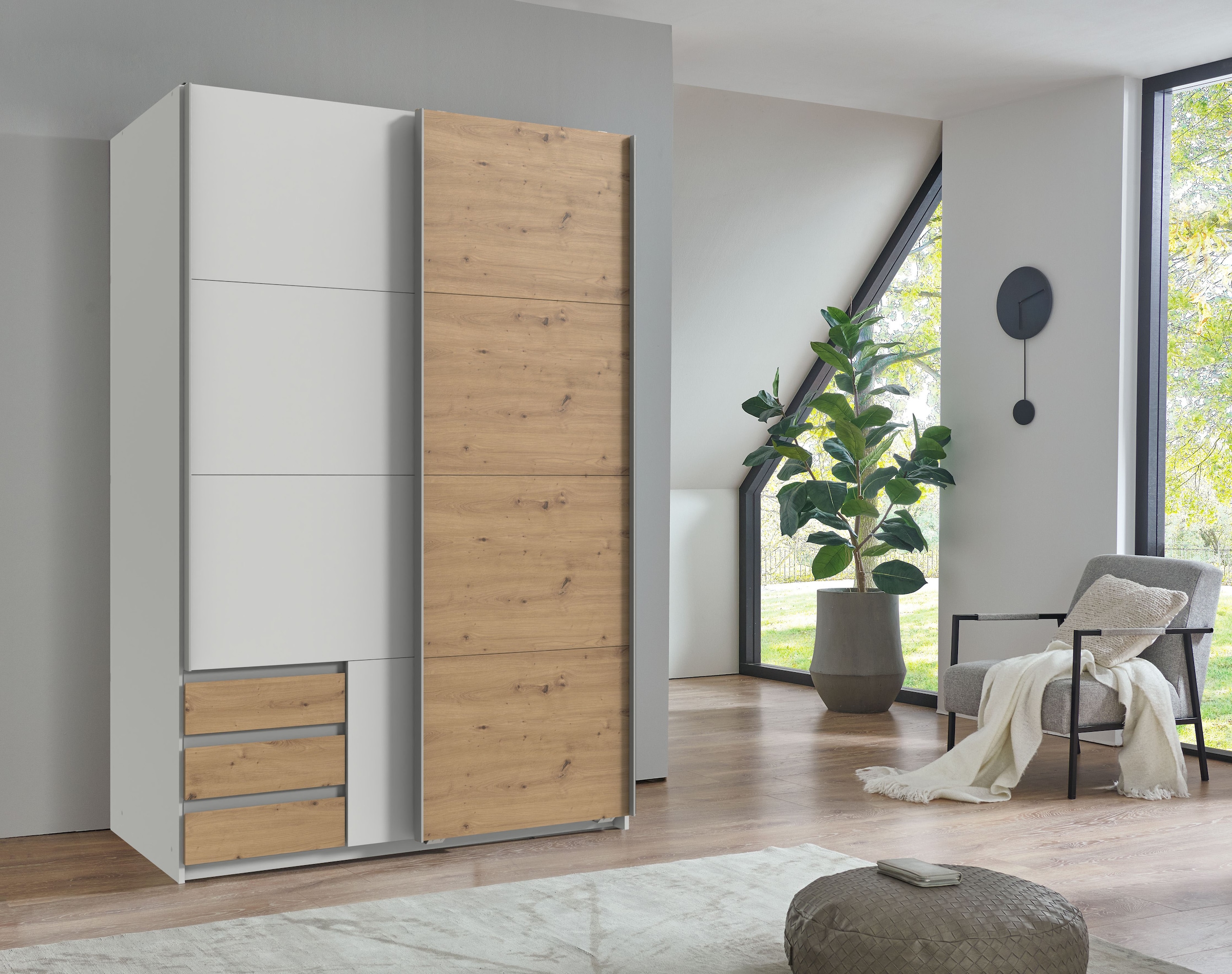 Wimex Schwebetürenschrank »Emden« Mit Aussenschubkästen