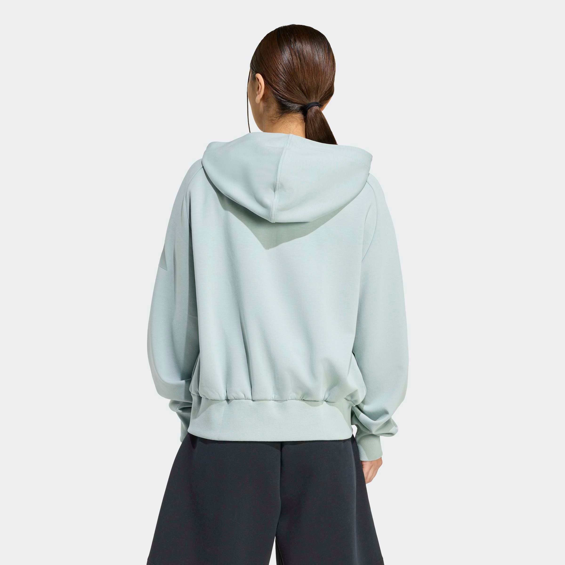 adidas Sportswear Kapuzensweatshirt »WEICHER LUX HOODIE MIT DURCHGEHENDER REISSVERSCHLUSS«
