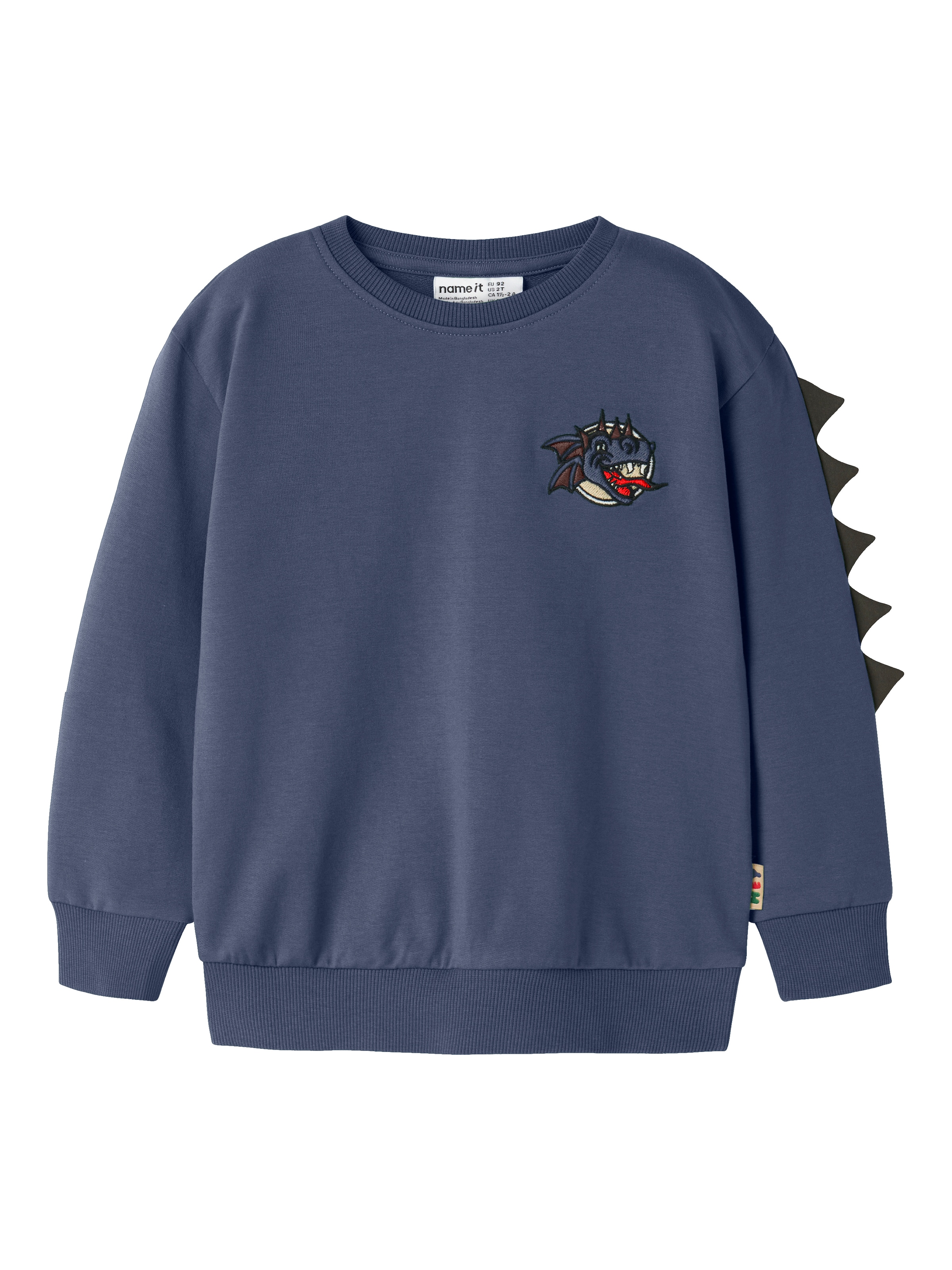 Name It Sweat-shirt »NMMKETIL LS NREG SWEAT UNB«, mélange coton, coupe régulière

