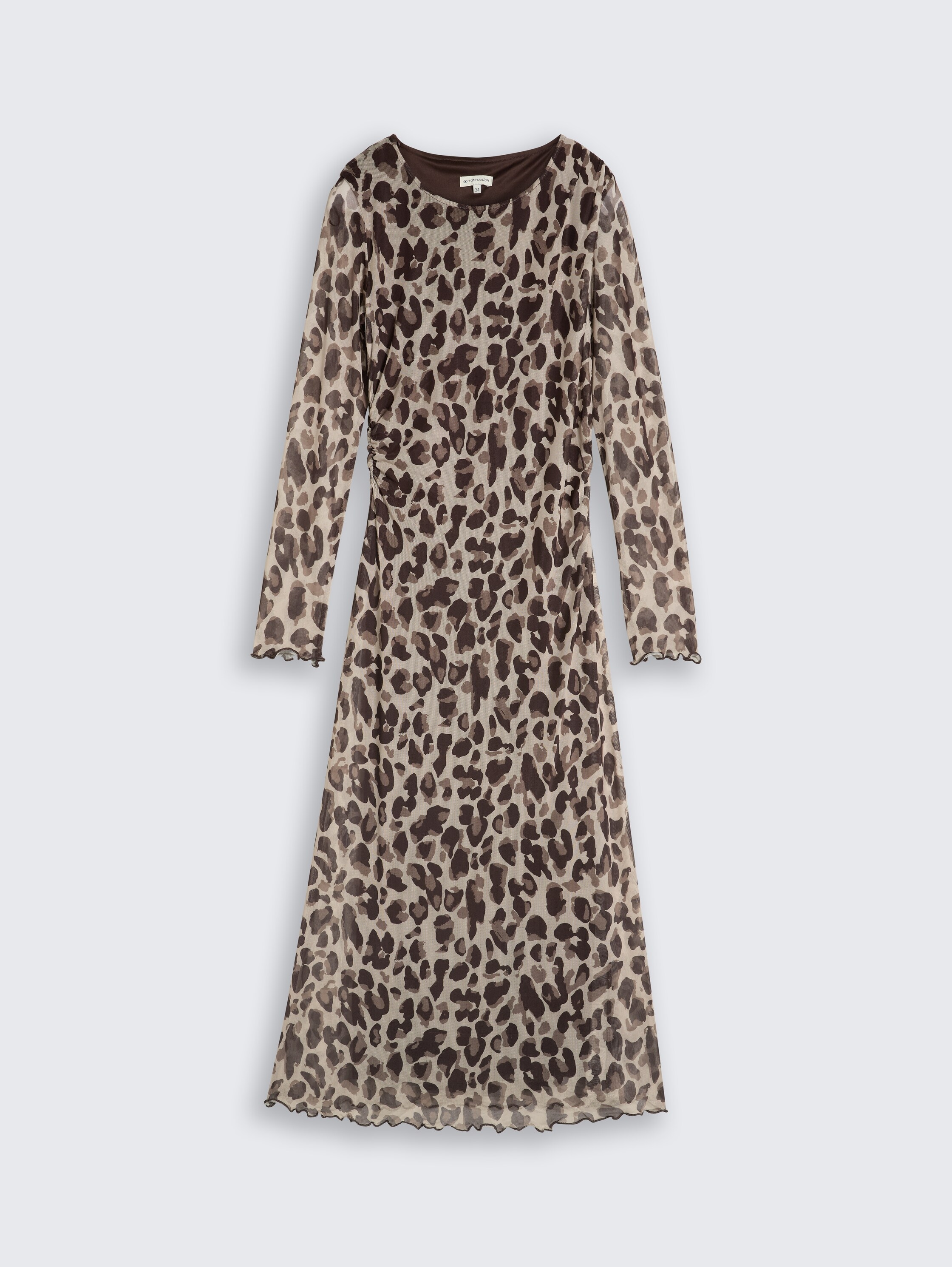 TOM TAILOR Meshkleid »Regular midi« mit Muster