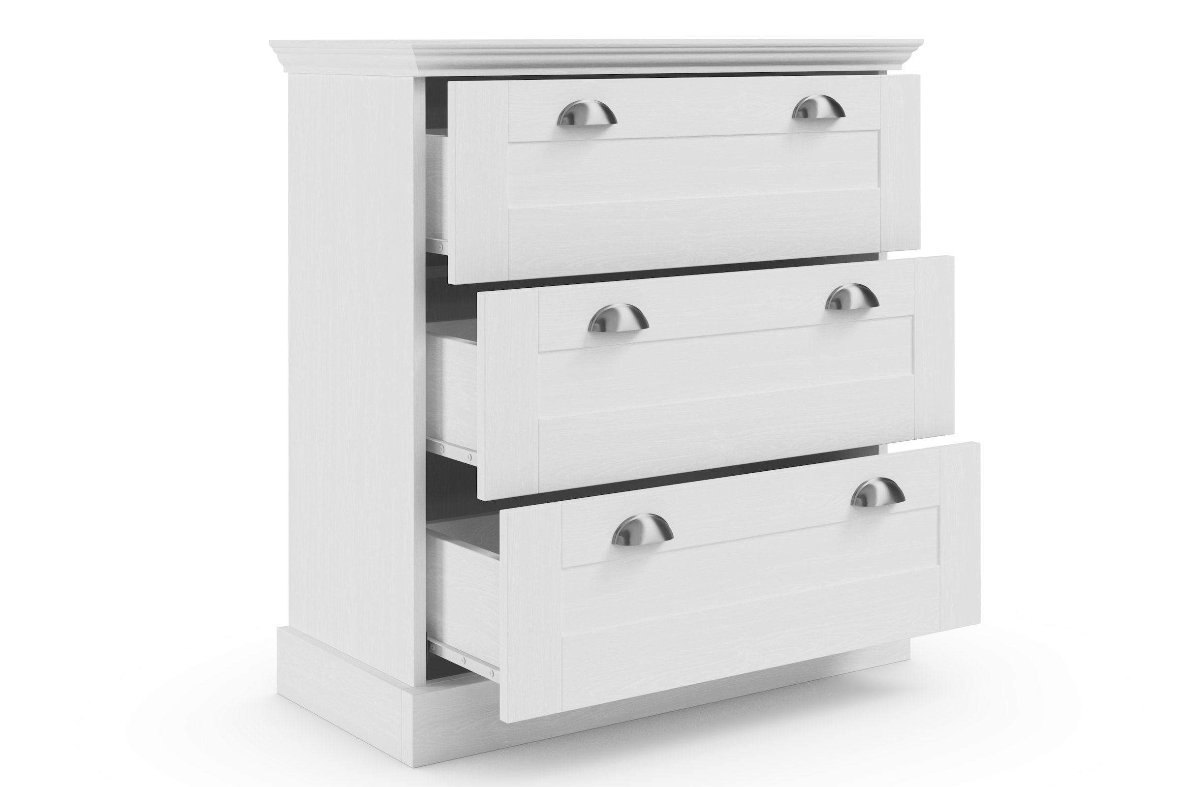 GOODproduct Commode »Motala« mit 3 Schubladen, Breite 75 cm, Höhe 80 cm