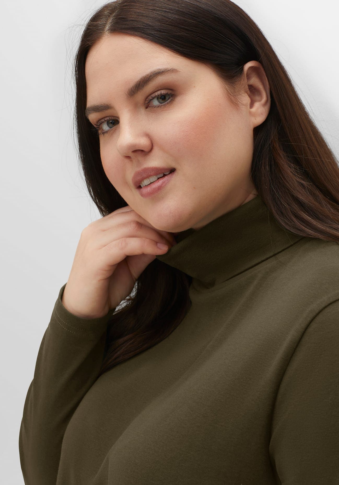 Sheego Langarmshirt »Rollkragen-Shirt« 1 Stk.