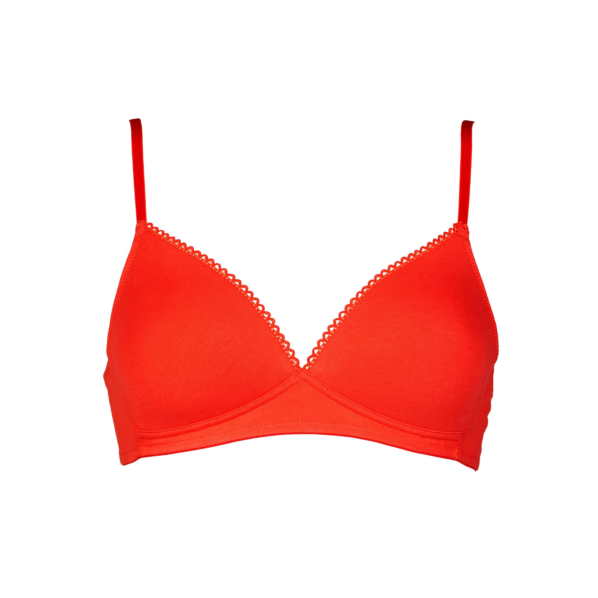 My Basic Soutien-gorge sans armatures finitions plates, rembourré, sans armature, basique, mélange de coton