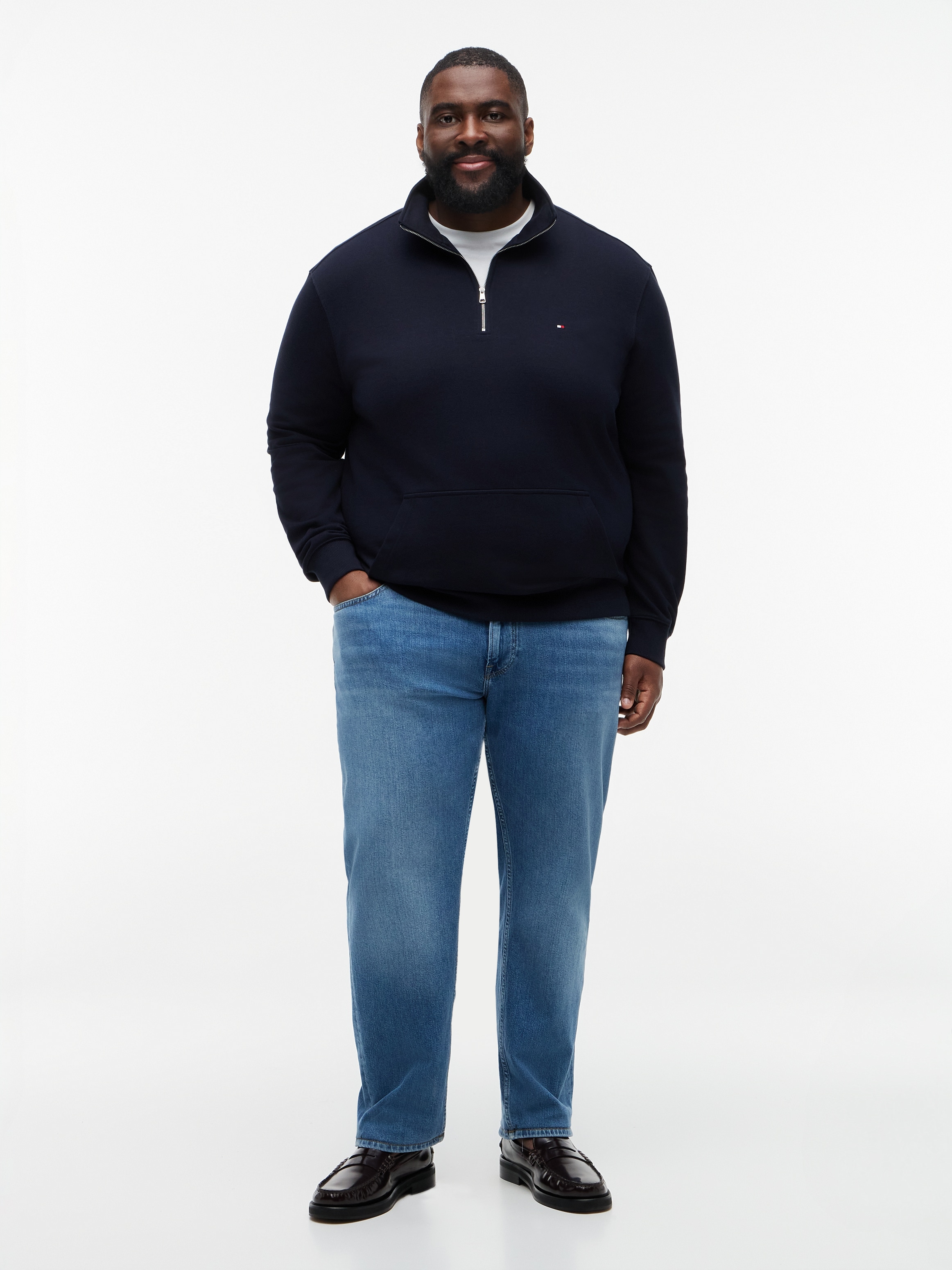 Tommy Hilfiger Big & Tall Sweatshirt »BT-ESSENTIAL TERRY NEW 1/4 ZIP«, Grosse Grössen
