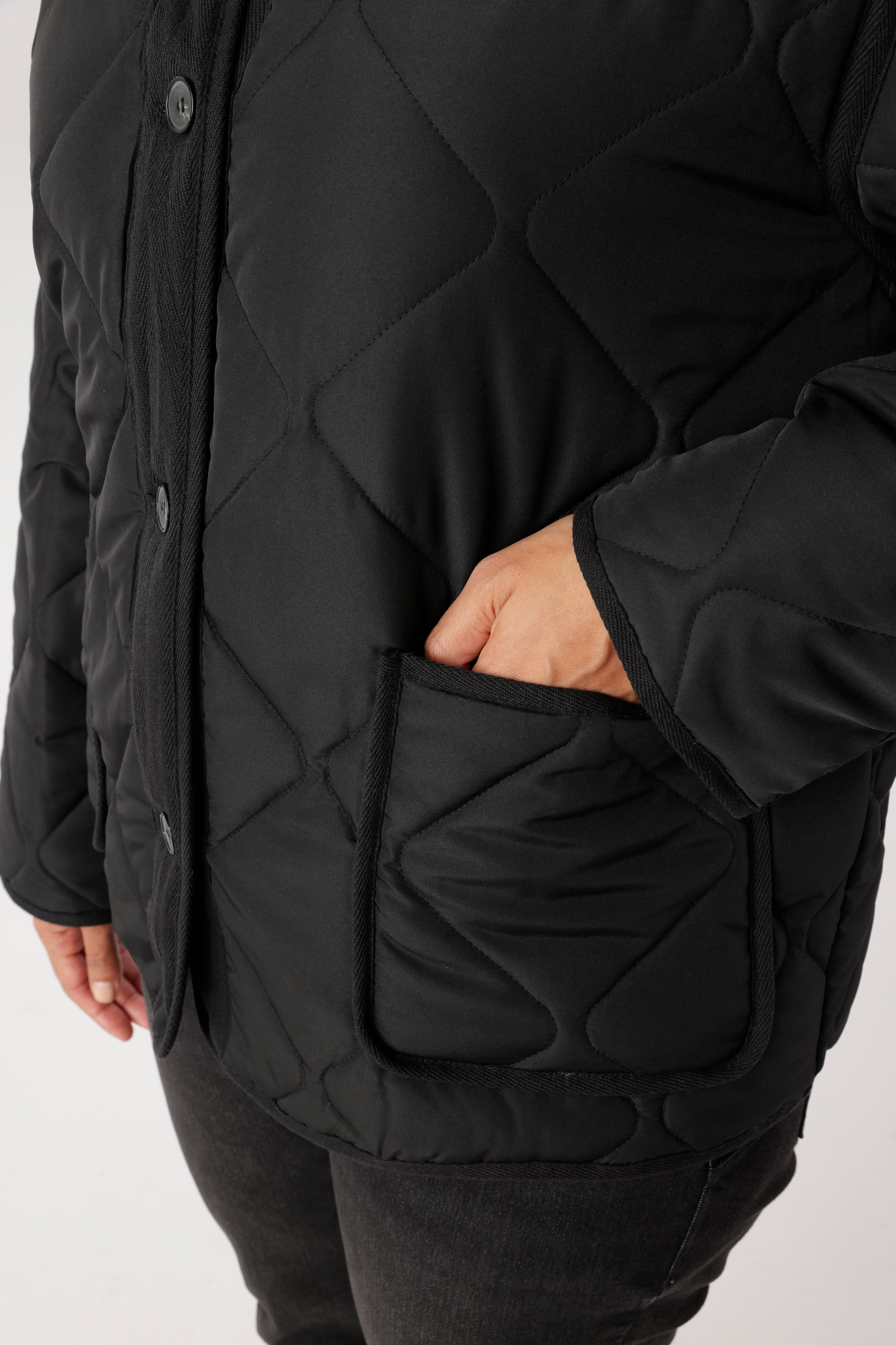 Aniston PLUS Veste matelassée sans capuche avec matière matelassée - NOUVELLE COLLECTION