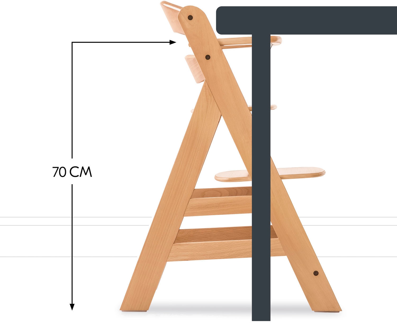 Hauck Chaise haute »Hochstuhl Alpha+ Pro, mit Newborn-Aufsatz« () dieses Produkt besteht aus FSC®-zertifiziertem Material