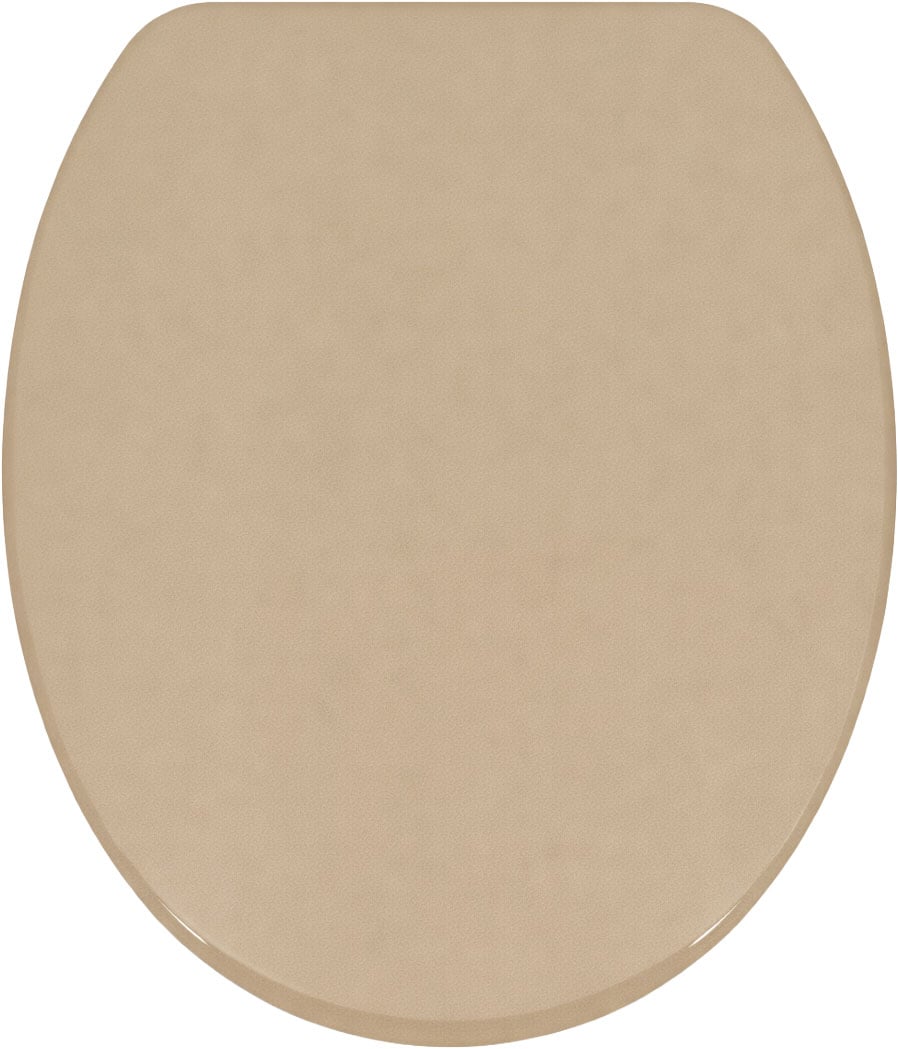 welltime Siège de WC »Classic Colours« Abattant de WC résistant aux rayures avec noyau en bois et fermeture amortie.