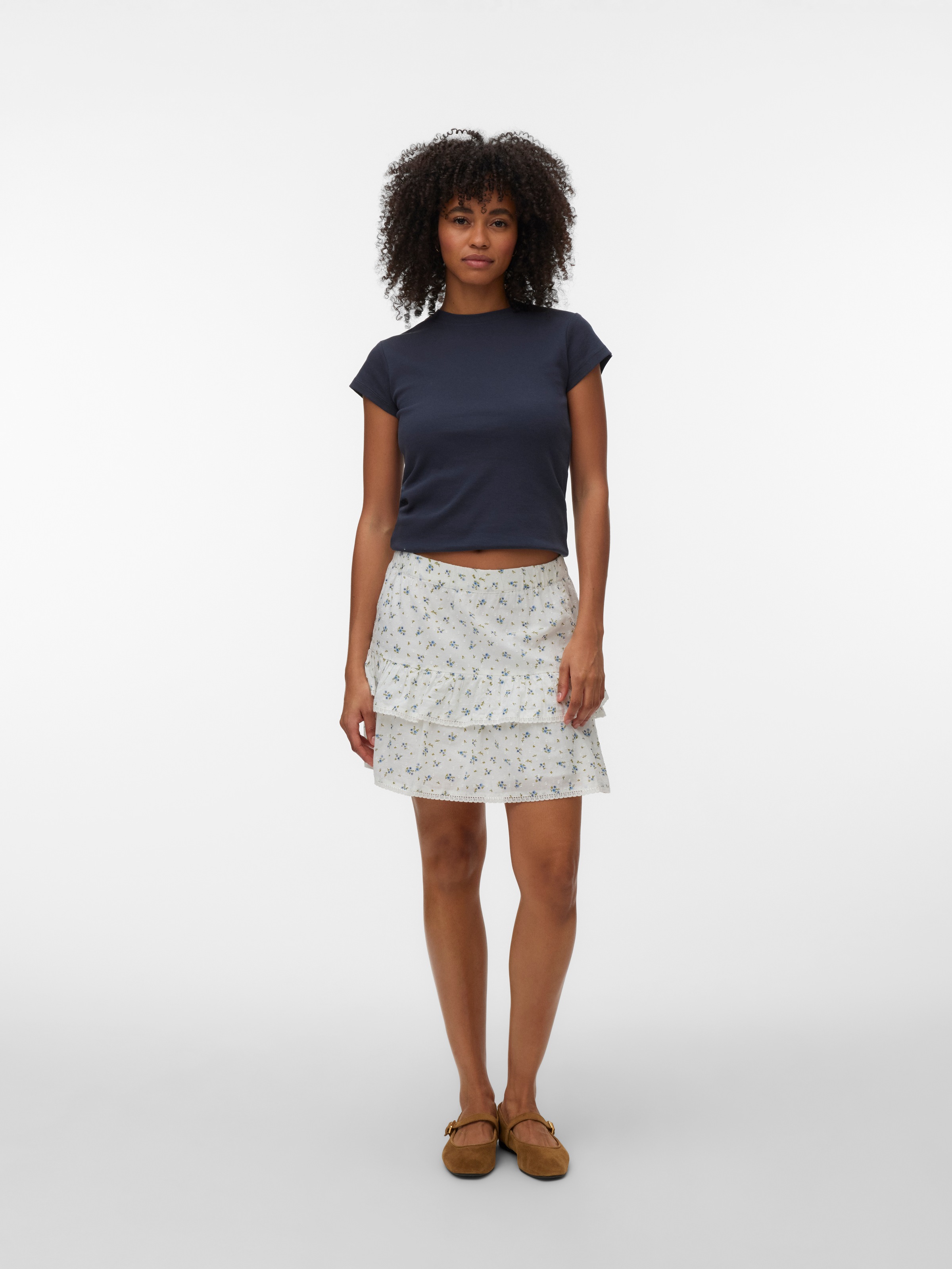 Vero Moda Minirock »VMTRINE NW SHORT SKIRT WVN NOOS« Baumwolle