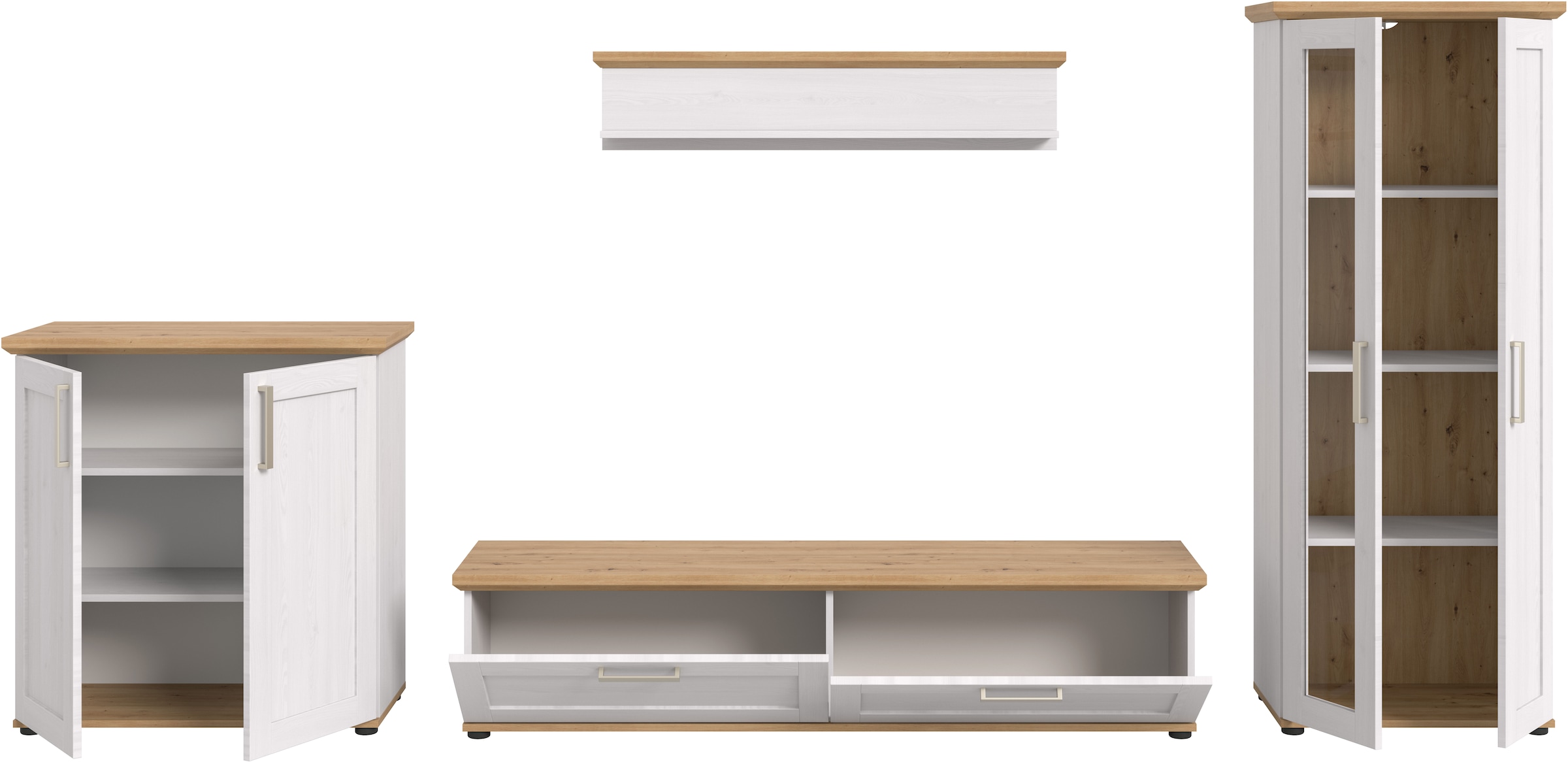 Home affaire Wohnwand »Cosenza« Set, 4 Stk. tlg.