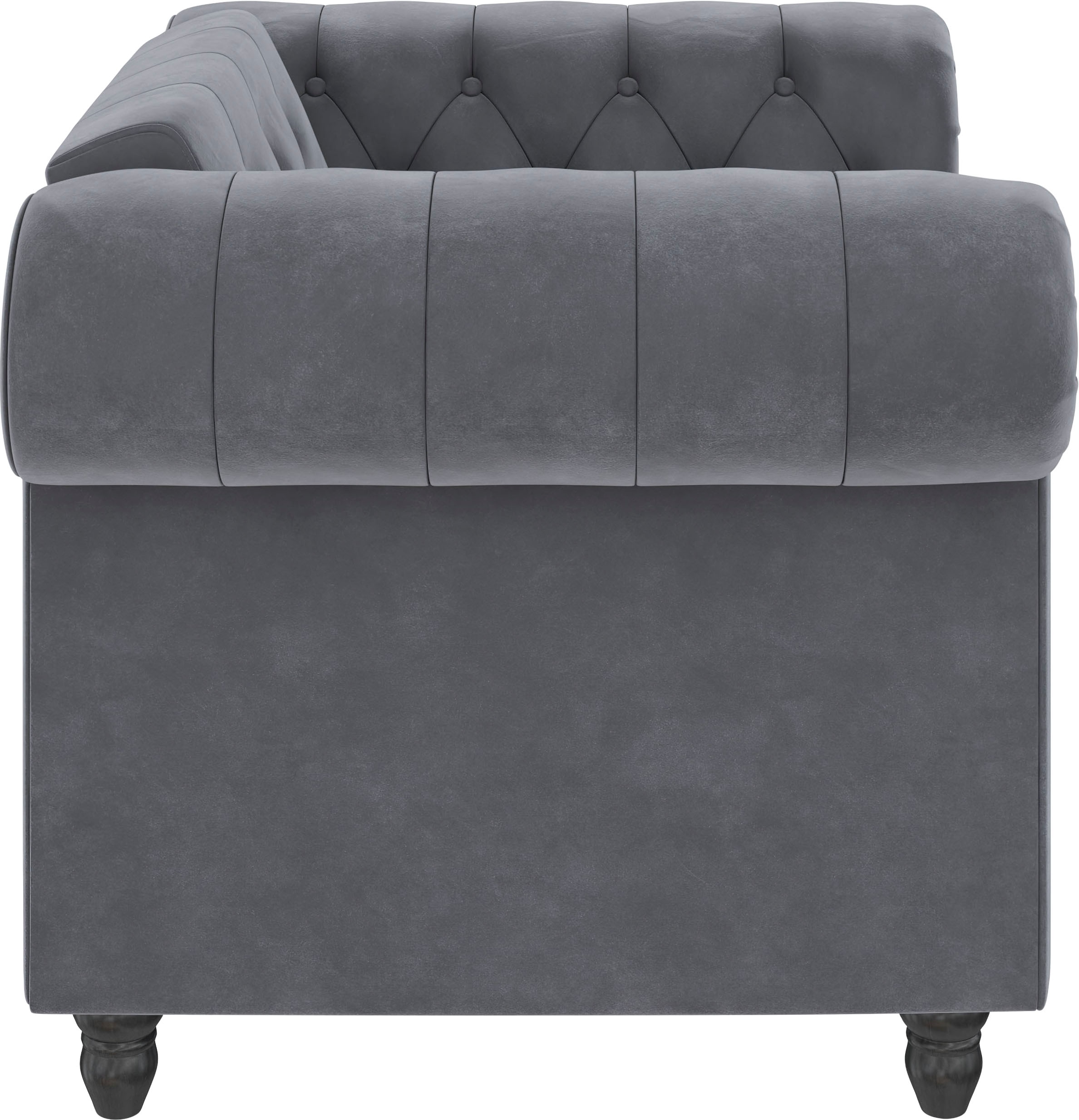 Dorel Home Chesterfield-Sessel »Felix« mit Rückenlehne 3-fach verstellbar, Beine Massivholz, Sitzhöhe 46 cm