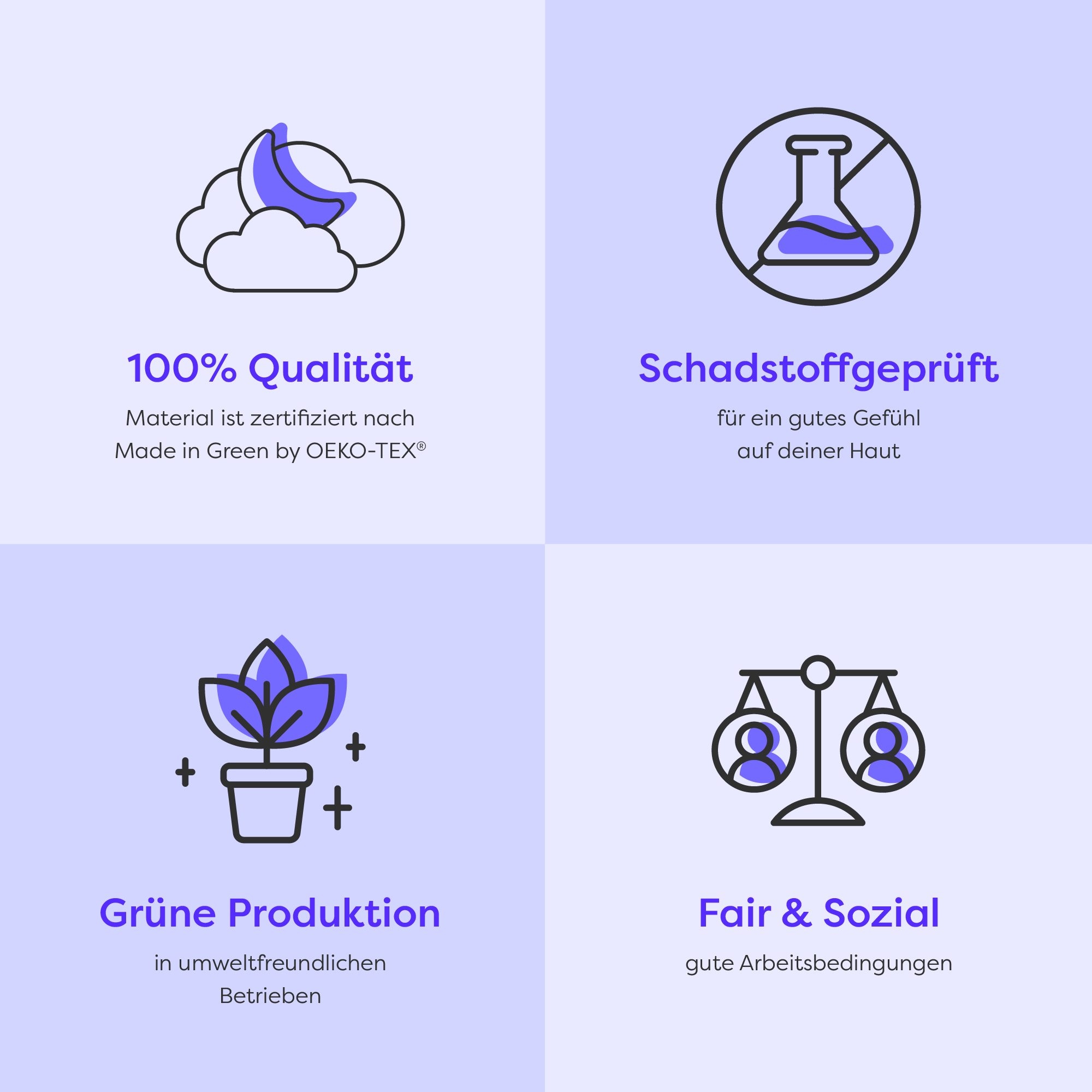 Wolkenfeld Housse de coussin »Mikrofaser Kissenbezug - Allergiker Kopfkissenbezug - unfassbar weich« Grösse 80x80, 40x80 und 70x90 cm; versteckter Reissverschluss