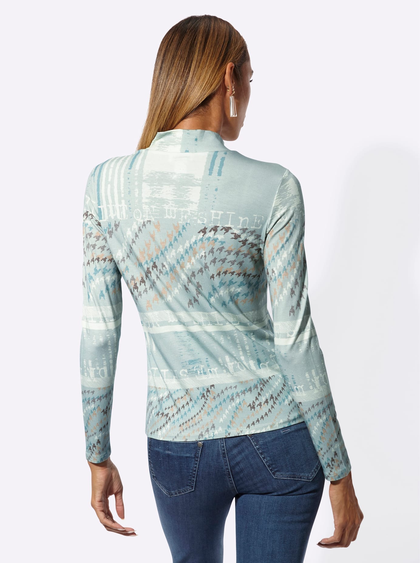 creation L T-shirt à col montant »Druck-Shirt« 1