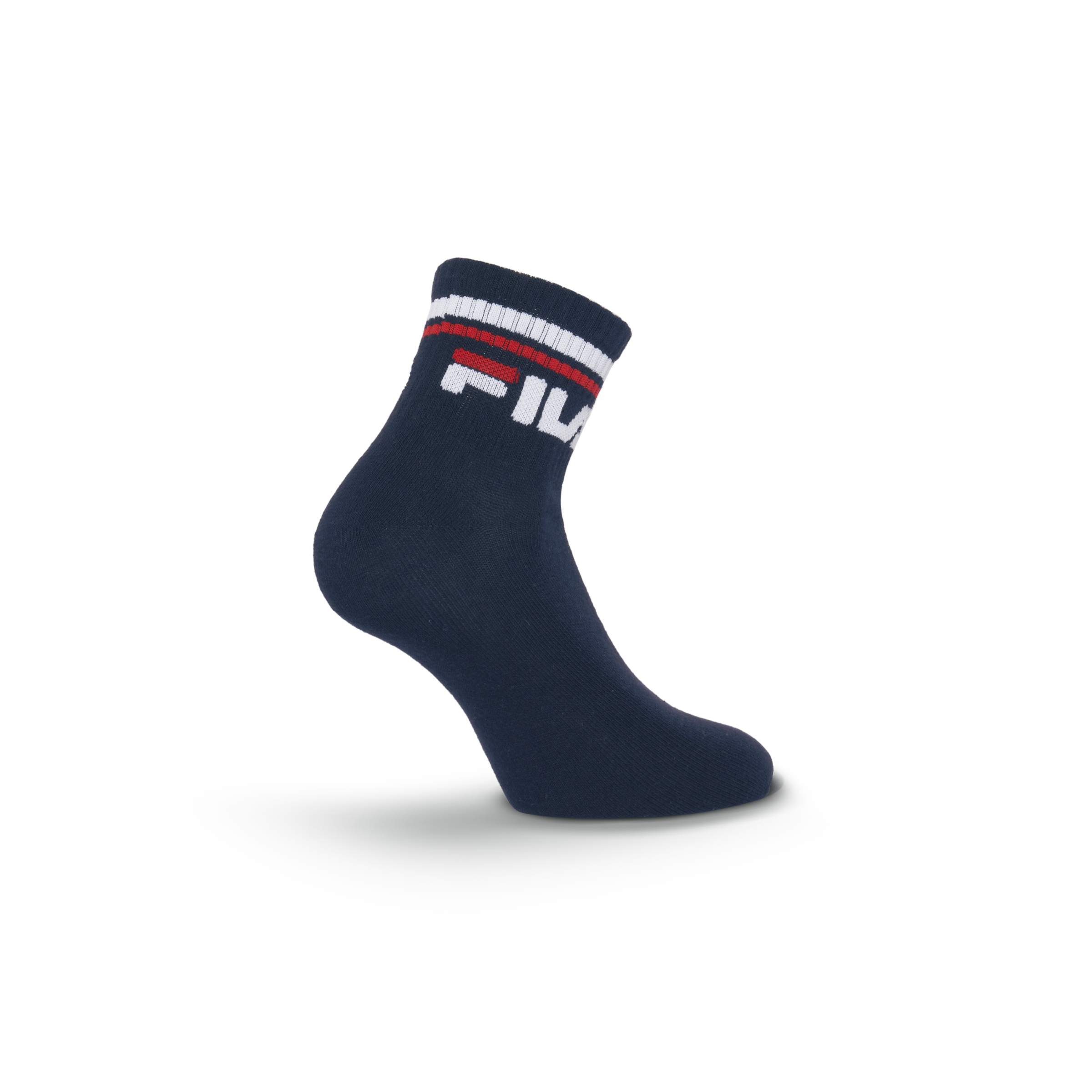 Fila Kurzsocken 3 Paar tlg. Cotton-Mix, Unisex, Kontraststreifen