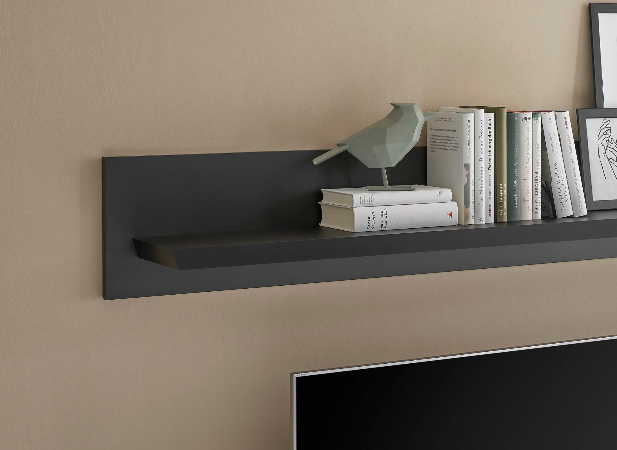 Home affaire Tableau mural »Lincoln, Wandregal im Landhausstil, Wandhalter mit Ablagefläche« edles Design, in zwei Grössen verfügbar, vielseitig einsetzbar