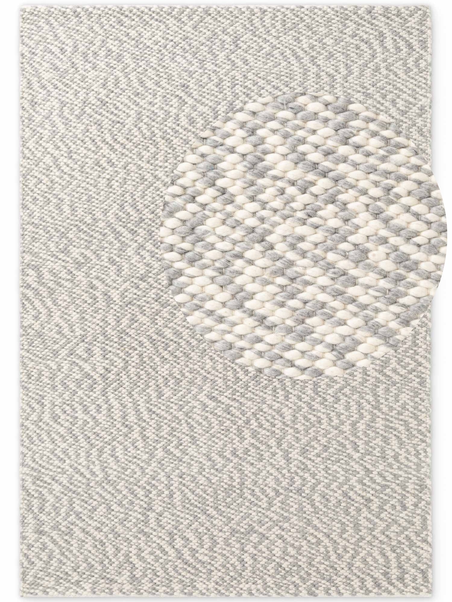 ELLE DECORATION Wollteppich »Beans« rechteckig 10 mm Höhe Handweb Teppich Wolle, Perlenstruktur, Wohnzimmer, Schlafzimmer, Flur