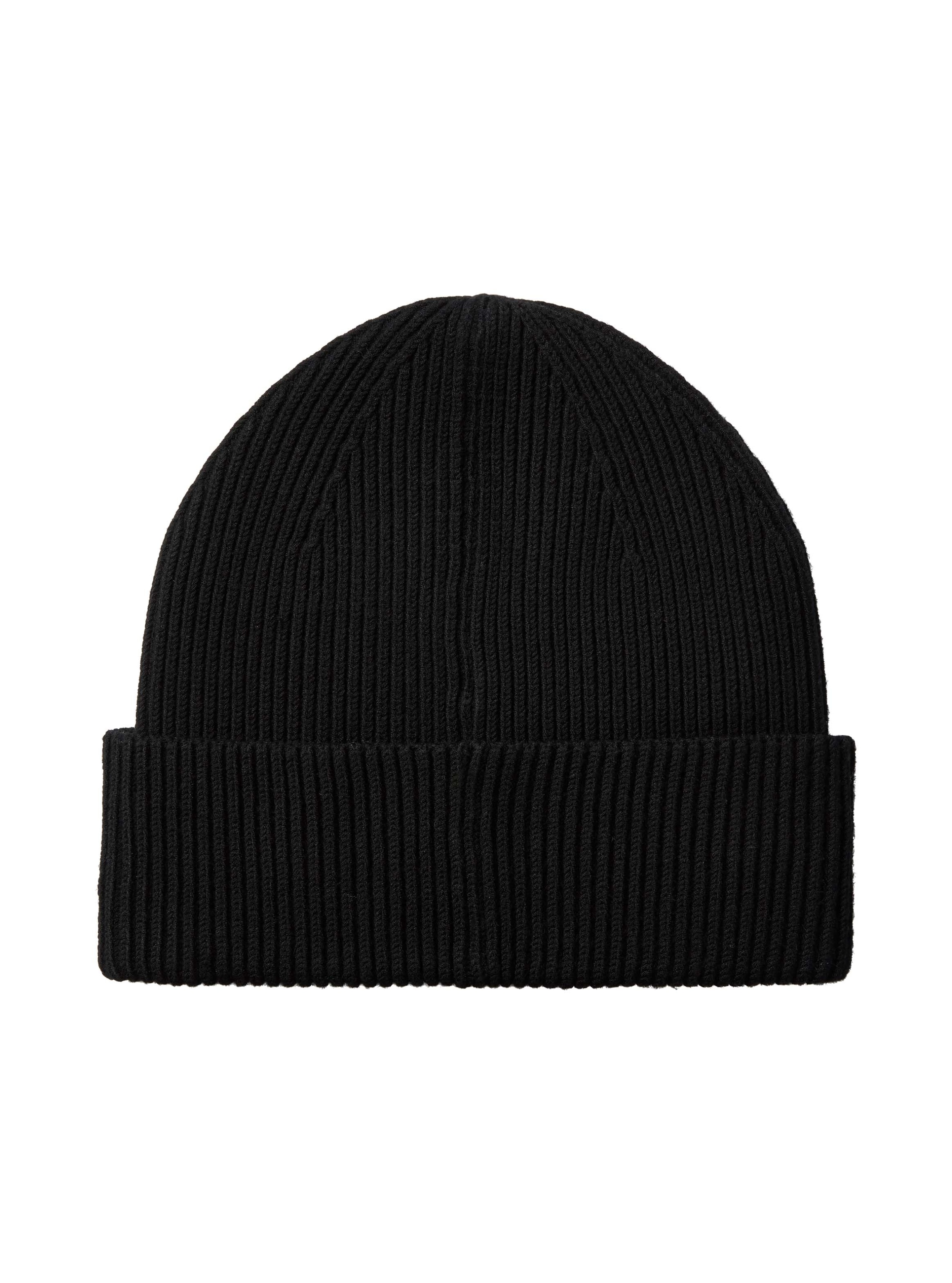 Calvin Klein Beanie »MONOLOGO PATCH RIB BEANIE« Regular fit mit Markenlogo