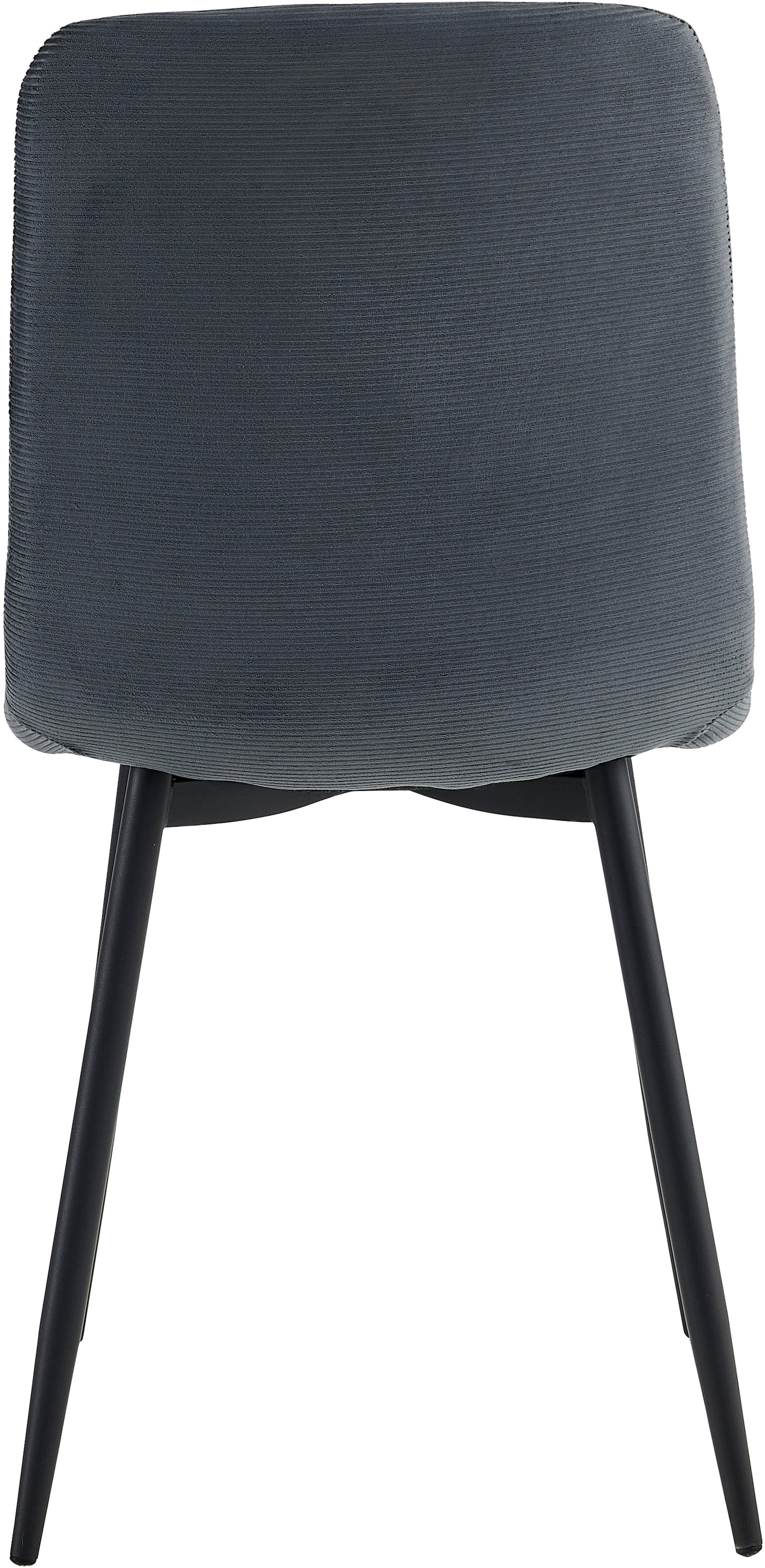 HELA Chaise à 4 pieds »LEIPZIG« (Set) 2 cuis4-Fuss,Rundrohrgestell konisch,Cordoptik,Sitzschale gespolstert