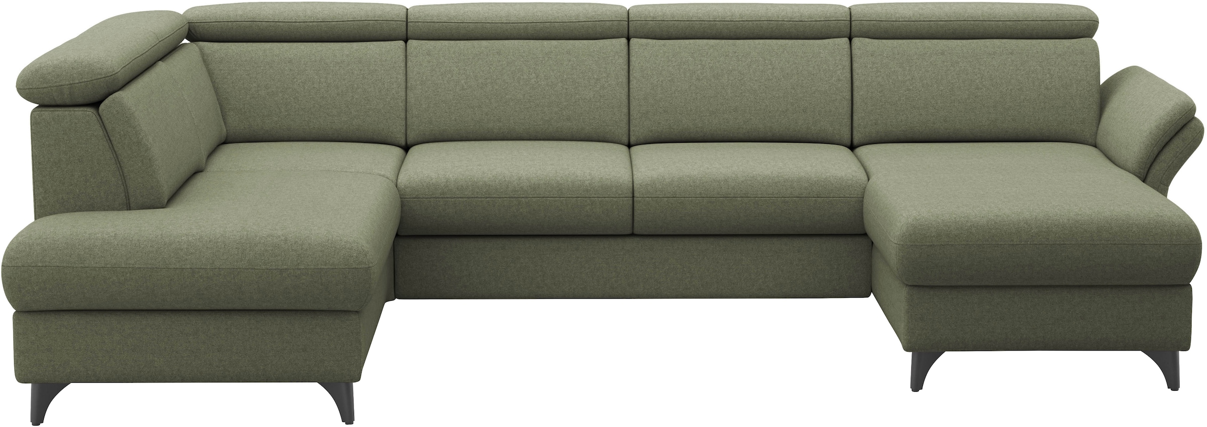 sit&more Paysage de salon »Glendale, U-Form« inkl. Kopfteilverstellung,wahlweise mit Vorziehsitz und Bettkasten