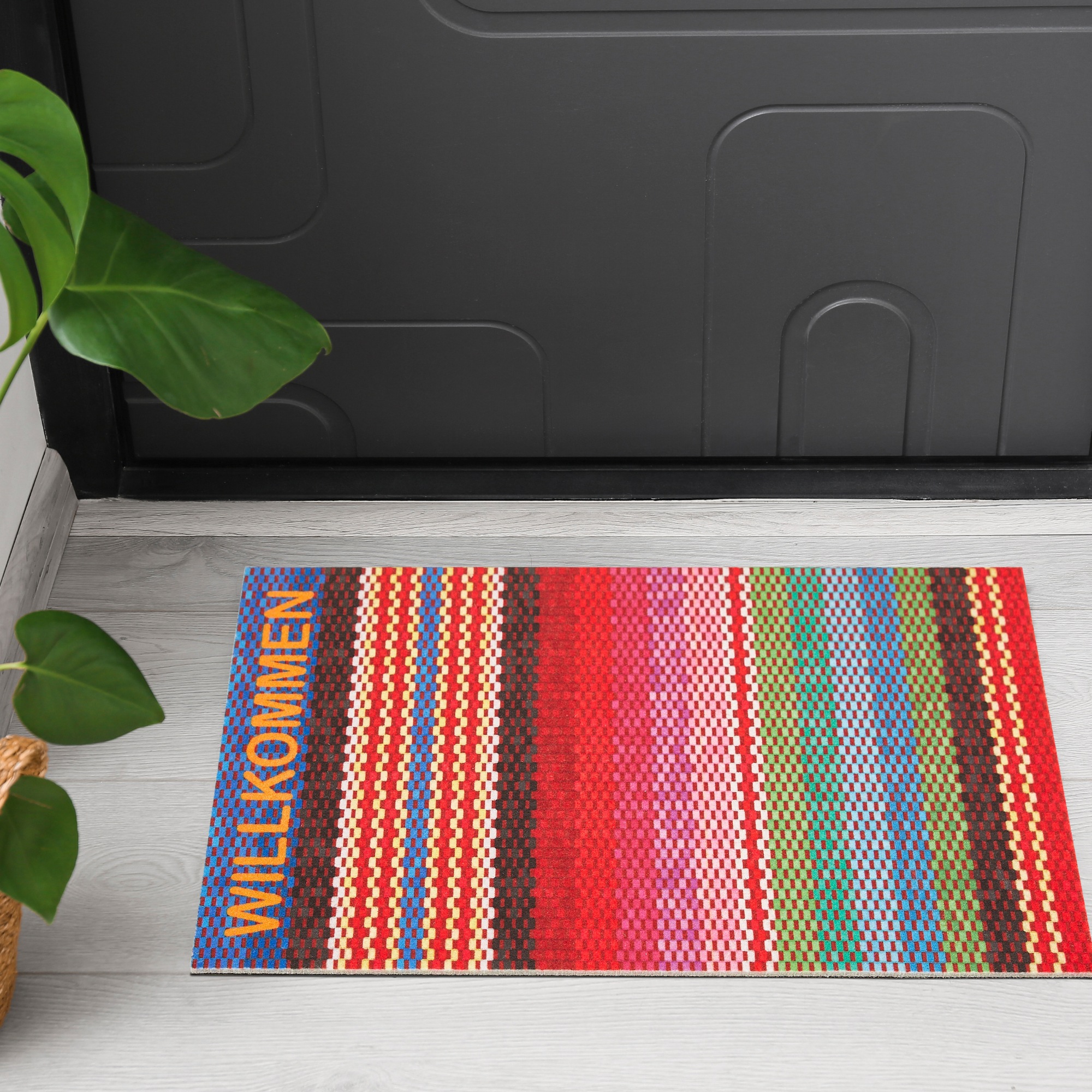 Andiamo Fussmatte »Modern« rechteckig 6,5 mm Höhe Schmutzfangmatte, bedruckt, diverse Motive, In- und Outdoor geeignet