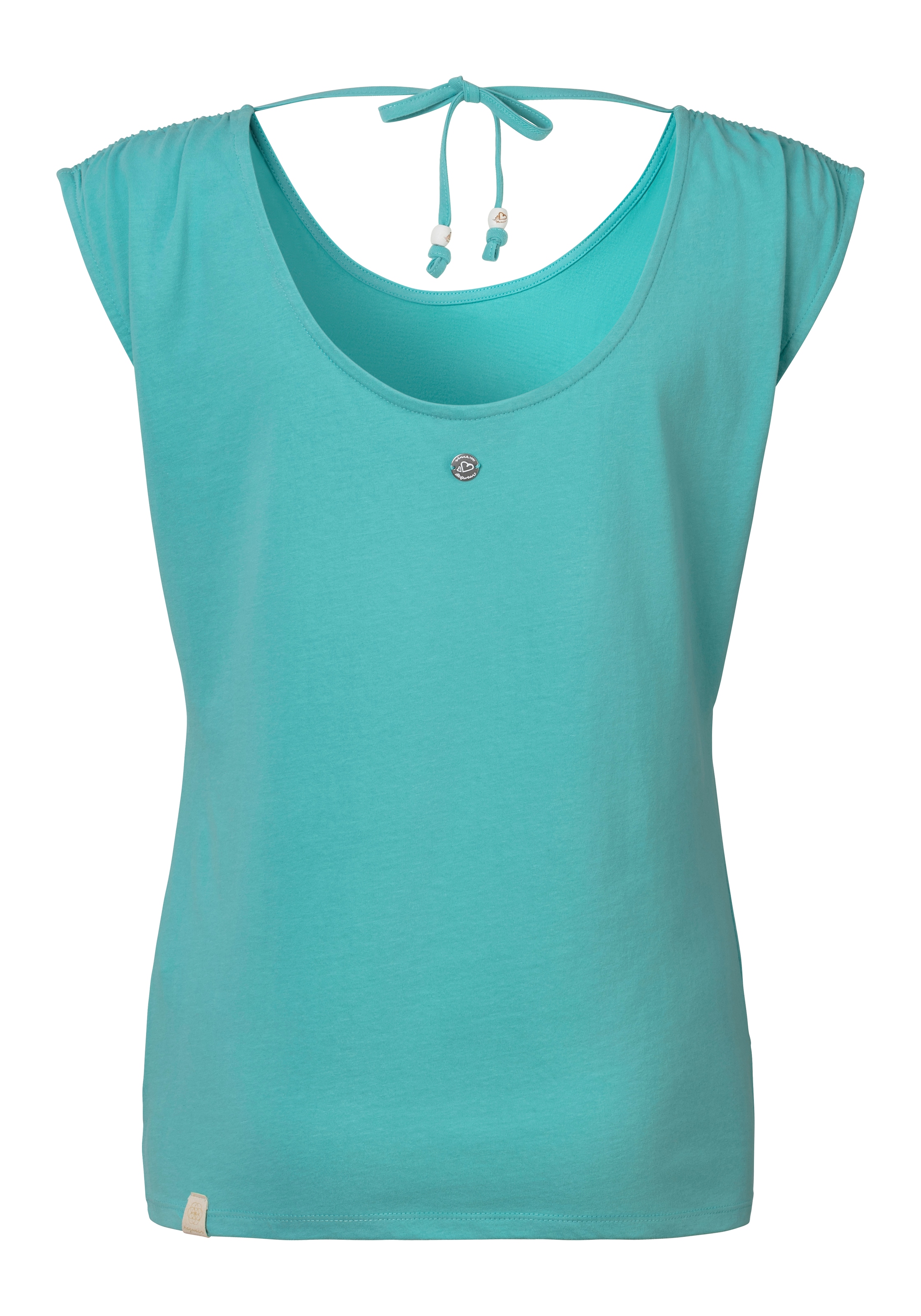 Ragwear Kurzarmshirt »GREETA« grosser Rückenausschnitt mit Band zum Zusammenhalten